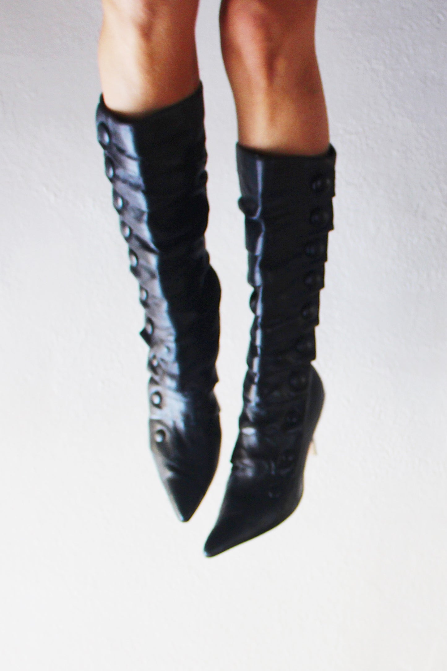 Y2K Kitten Heels: Unleash Your Mysterious Vibe! - Dark Witchy Victorian Style