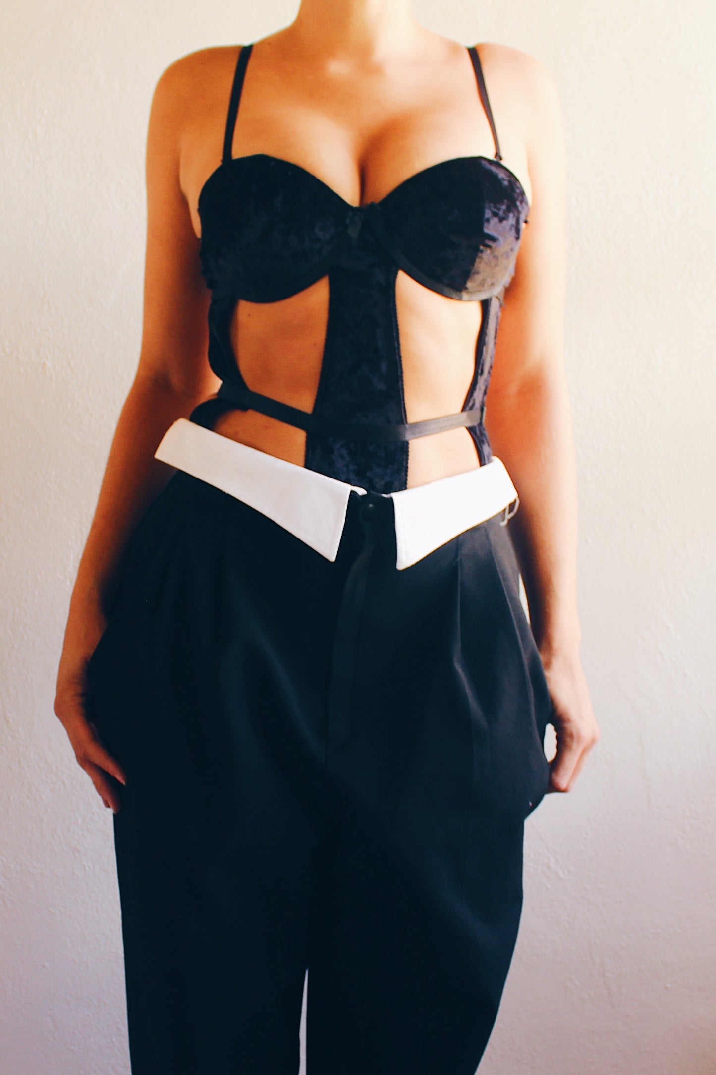 Spellbinding Black Teddy - Gothic Witchy Lingerie bodysuit