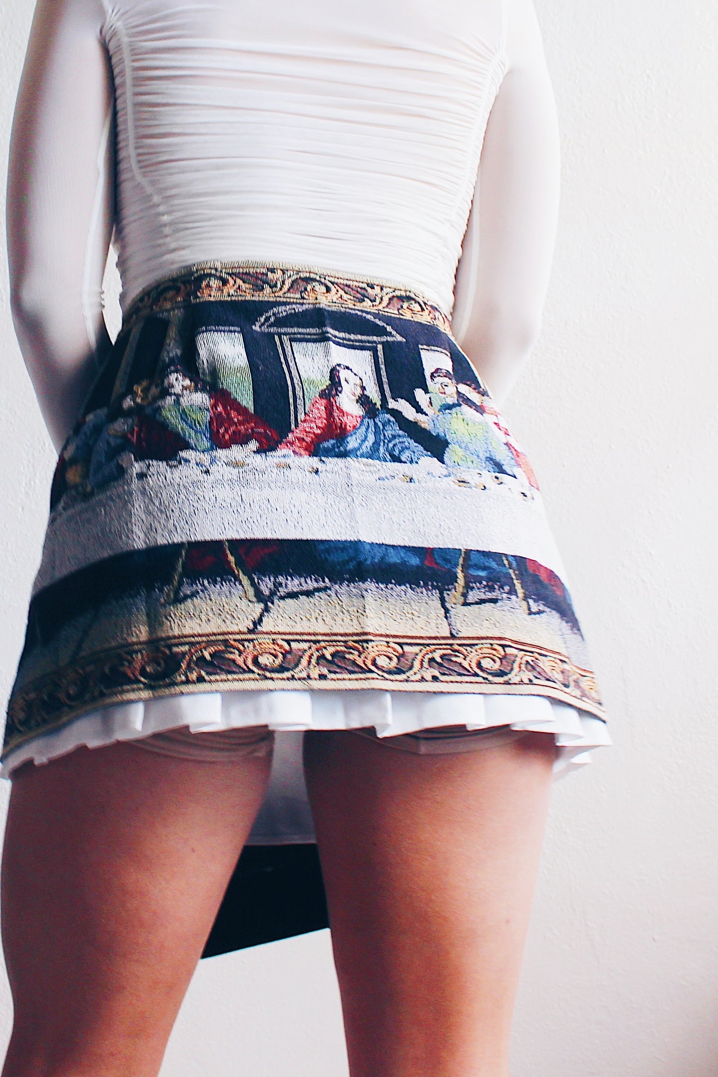 Last Supper Masterpiece Skirt - Channeling Divine Dark Academia Vibes