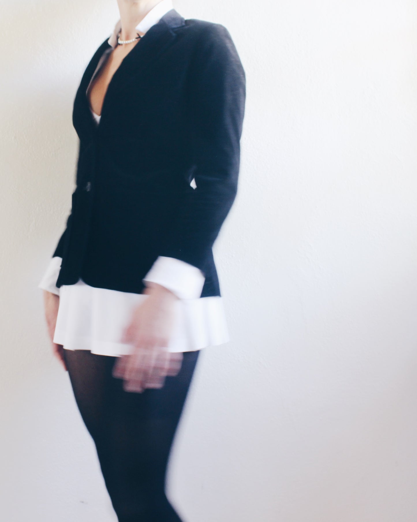 Vintage Tokens Japan Black Cotton Blazer – 1980s Tailored Minimalist Jacket | Made in Japan
