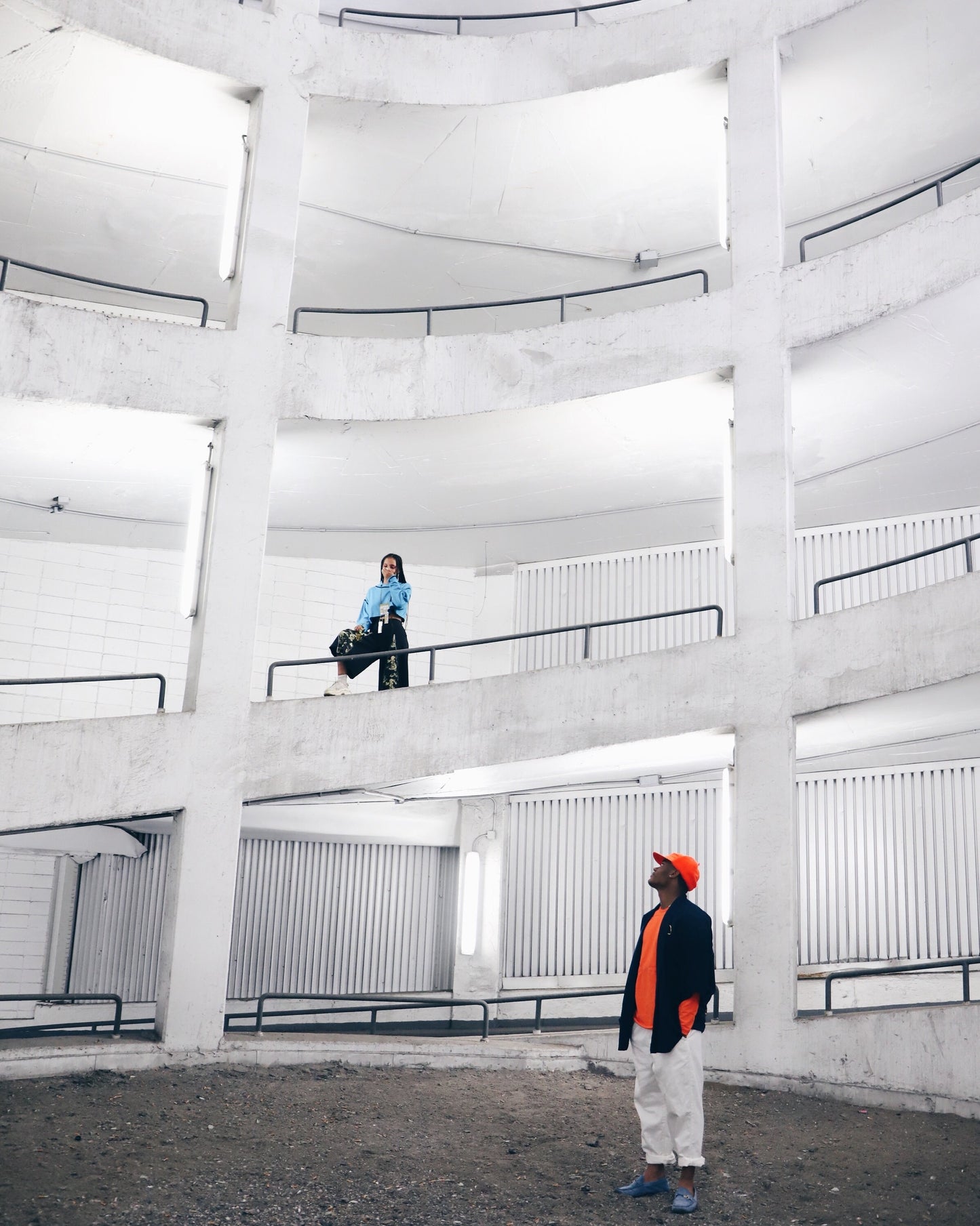 Neon Orange Futuristic Nike Streetwear Long Sleeve