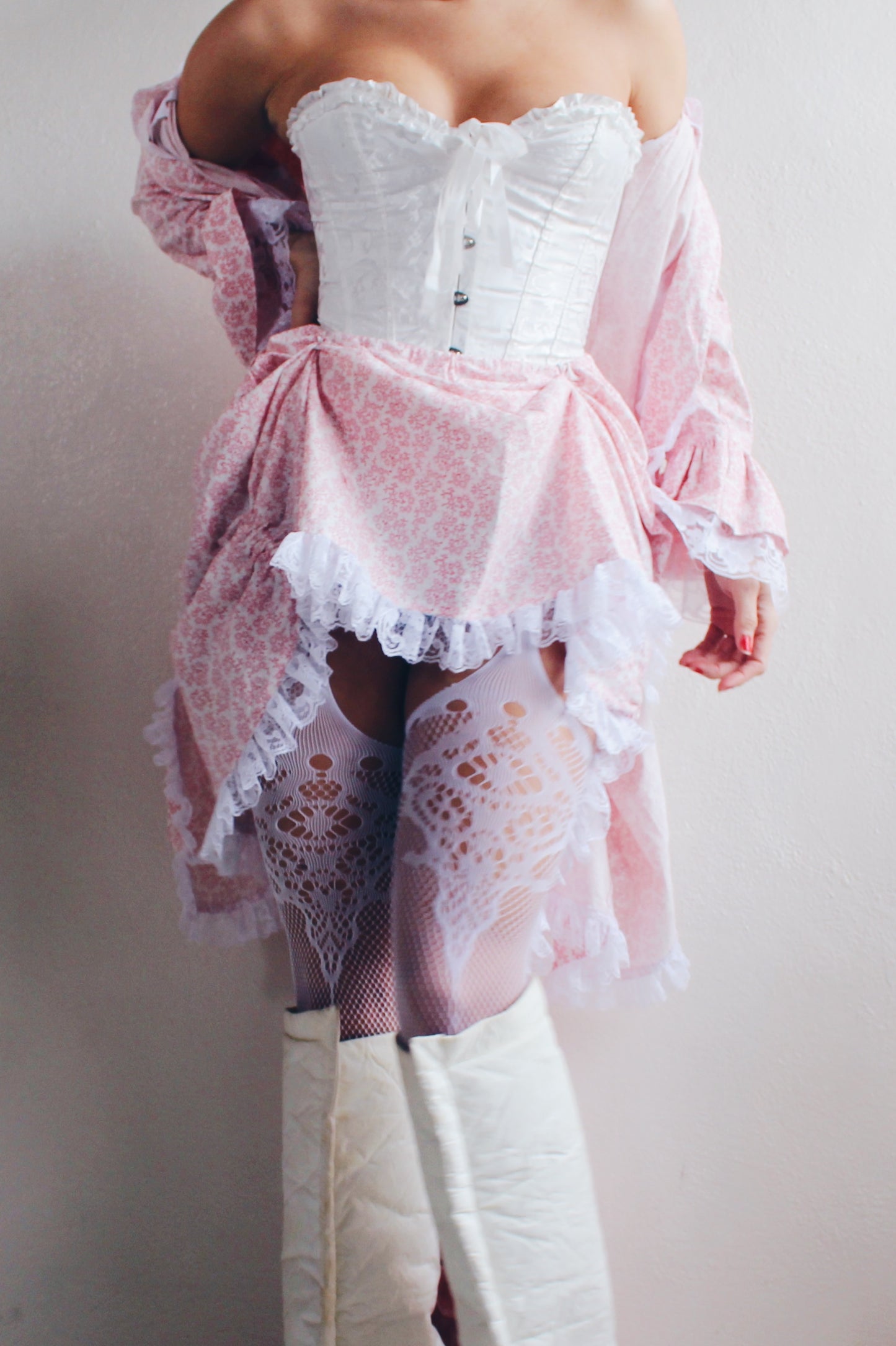 Antoinette Lace: Vintage Duster Jacket & Skirt Set - Coquette Chic, Vivienne Westwood Inspired