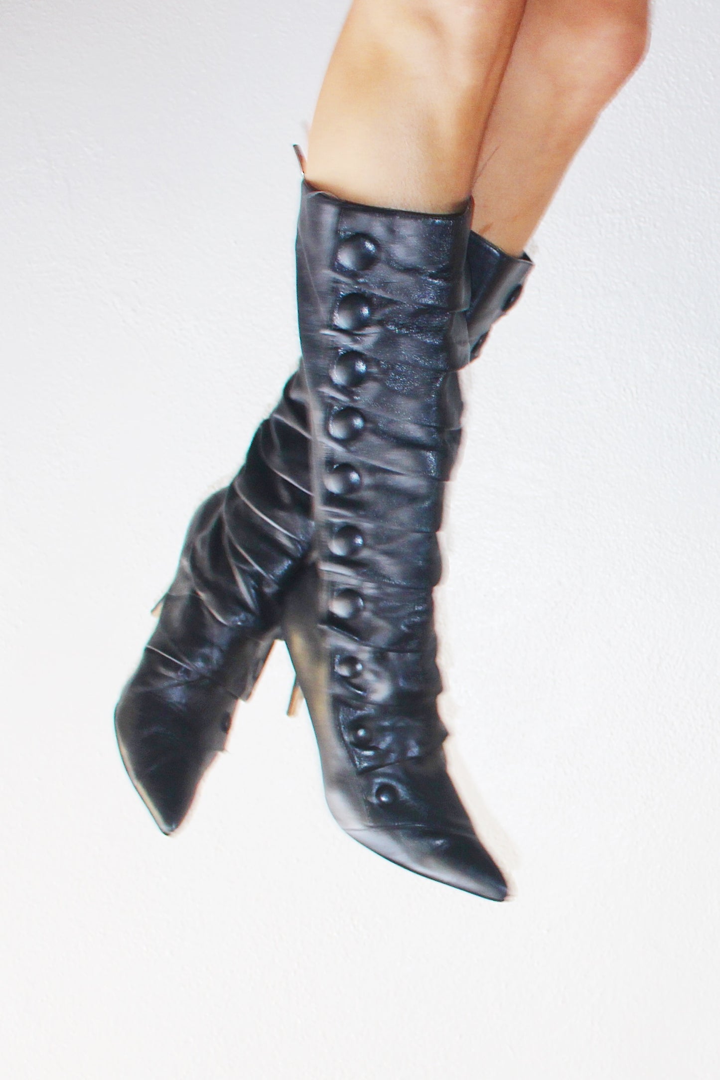 Y2K Kitten Heels: Unleash Your Mysterious Vibe! - Dark Witchy Victorian Style