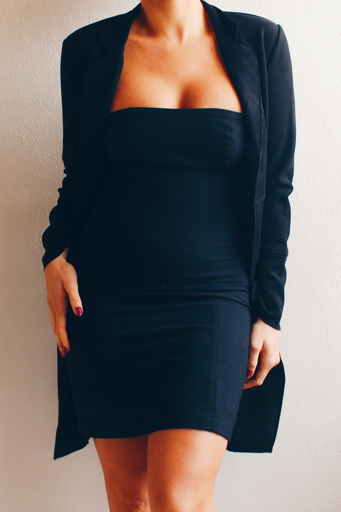 Long Chic Back Blazer Jacket for Effortless Sophistication