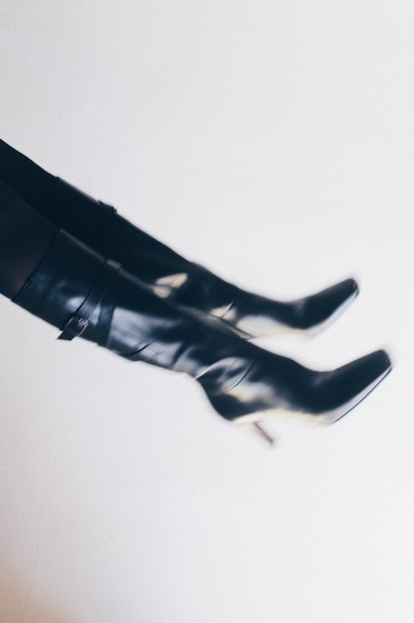 y2k Square Toe: Vintage Leather-Heeled Via Spiga Boots - Calf-Length Librarian Chic