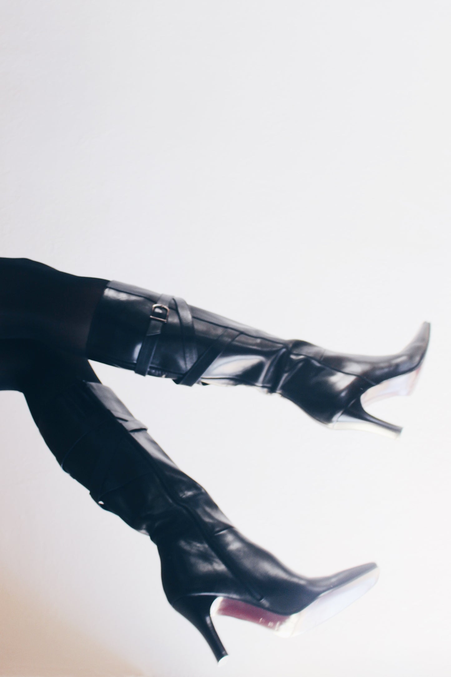 y2k Square Toe: Vintage Leather-Heeled Via Spiga Boots - Calf-Length Librarian Chic