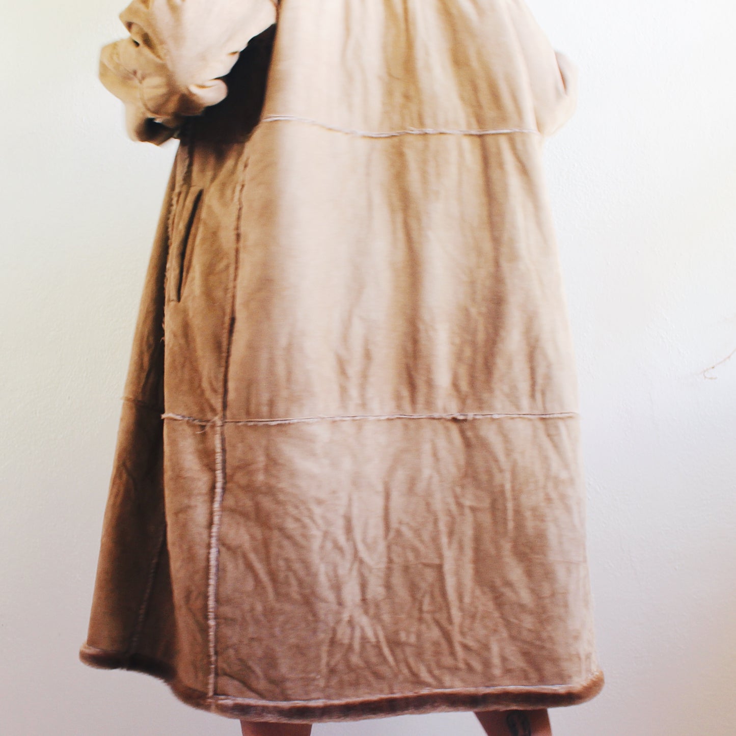 Vintage Boho Whimsigoth Patchwork Duster Jacket - Unleash Your Inner Hippie Goth / Vintage patchwork jacket / faux suede long jacket