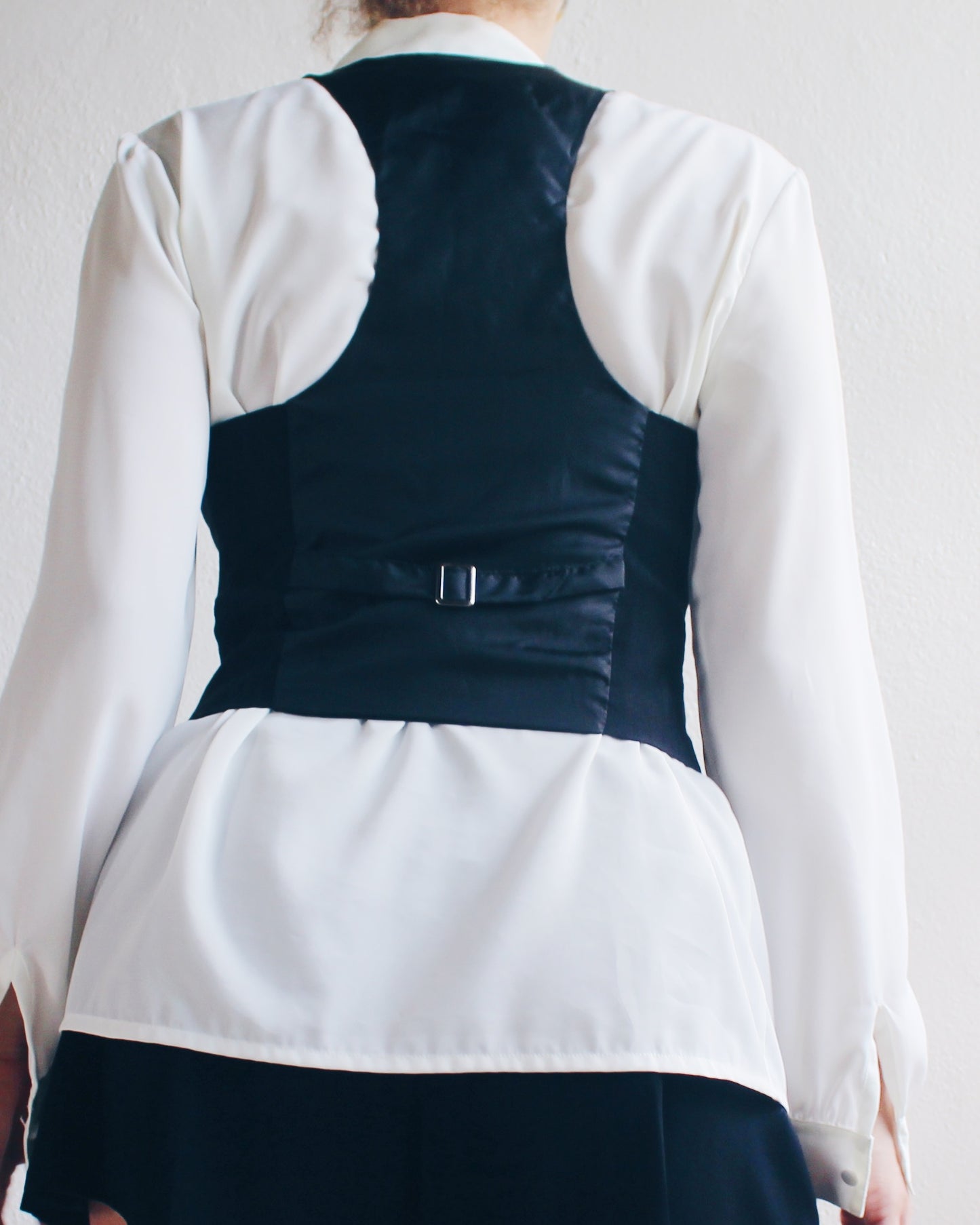 Cute Black Bookish Vest | Dark Academia Layering Piece | Perfect for Blouses and Dresses