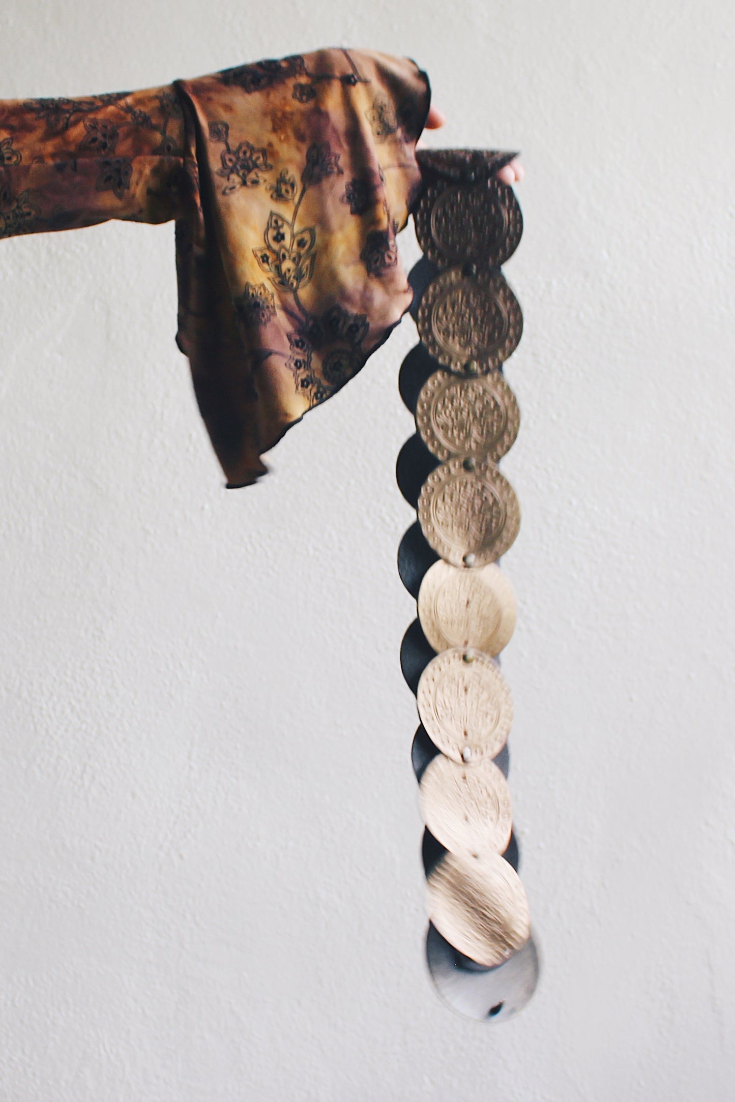Enchanting Vintage Leather Medallion Belt - Unleash Your Whimsigoth Vibes!
