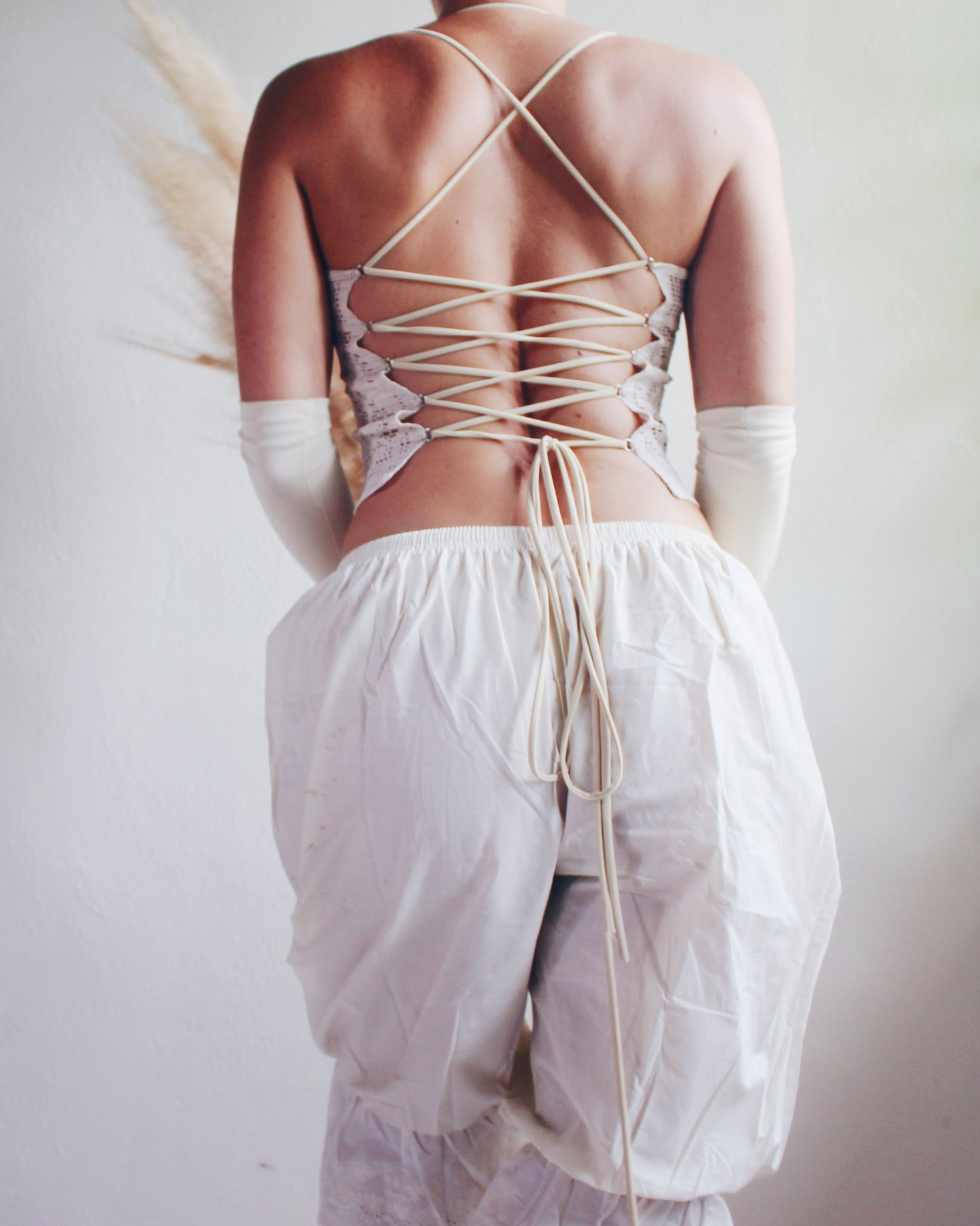 Swan Lake Doily Tank | Crochet Couture: Upcycled Doily Crop Top - Reworked vintage tableware
