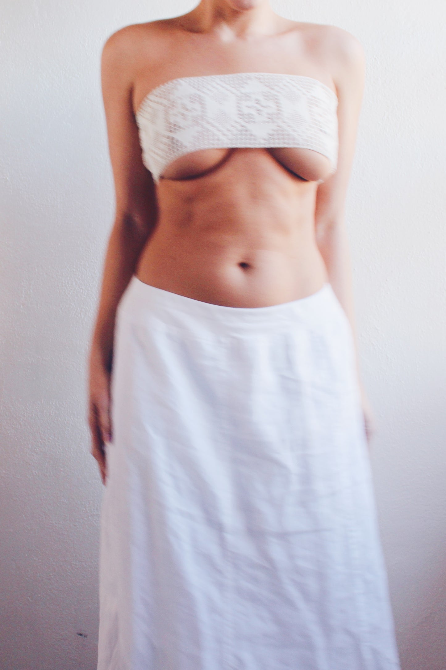 Lace-Up Couture: Upcycled Mermaidcore Crochet Doily Crop Top