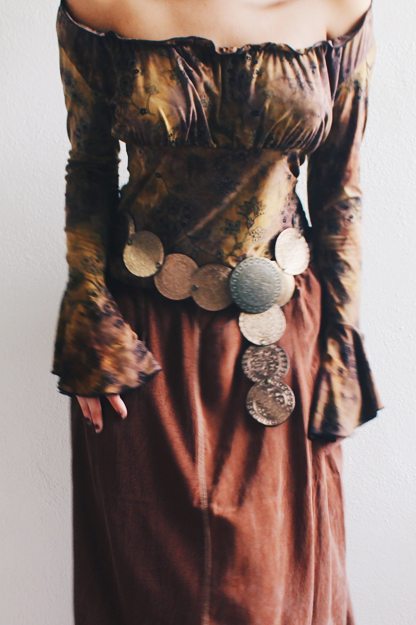 Enchanting Vintage Leather Medallion Belt - Unleash Your Whimsigoth Vibes!