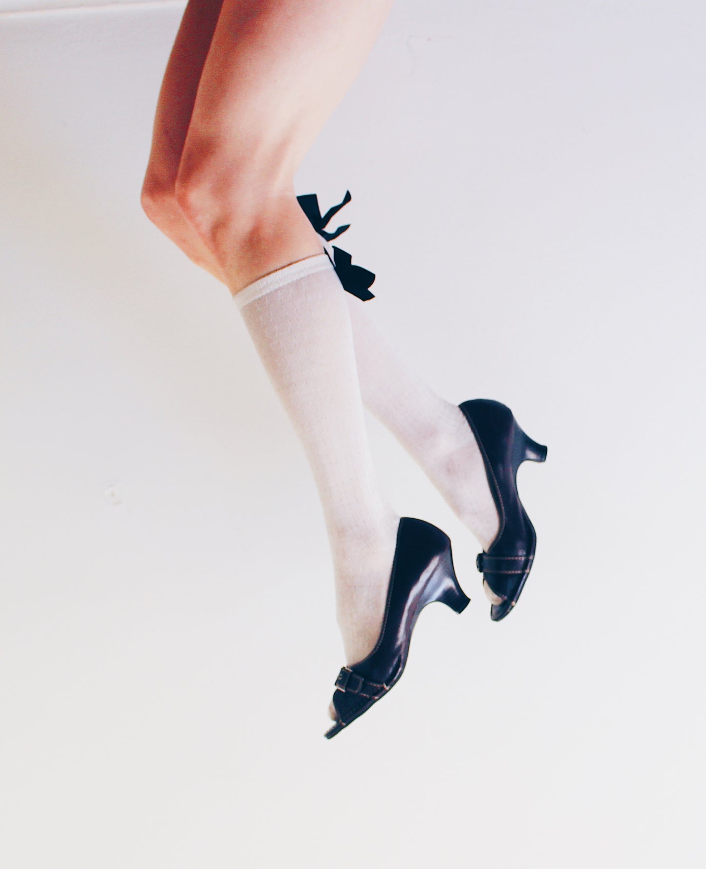 Aerosoles Chocolate Brown Peep Toe Kitten Heels | Academic Coquette Buckle Detail | High Quality Leather
