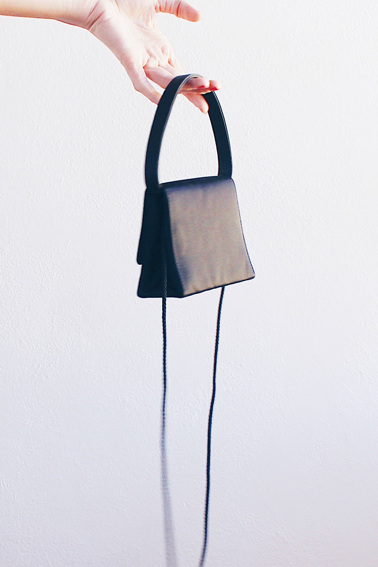 Chic Vintage Carlo Fellini Mini Purse - Timeless Black Minimalist Style