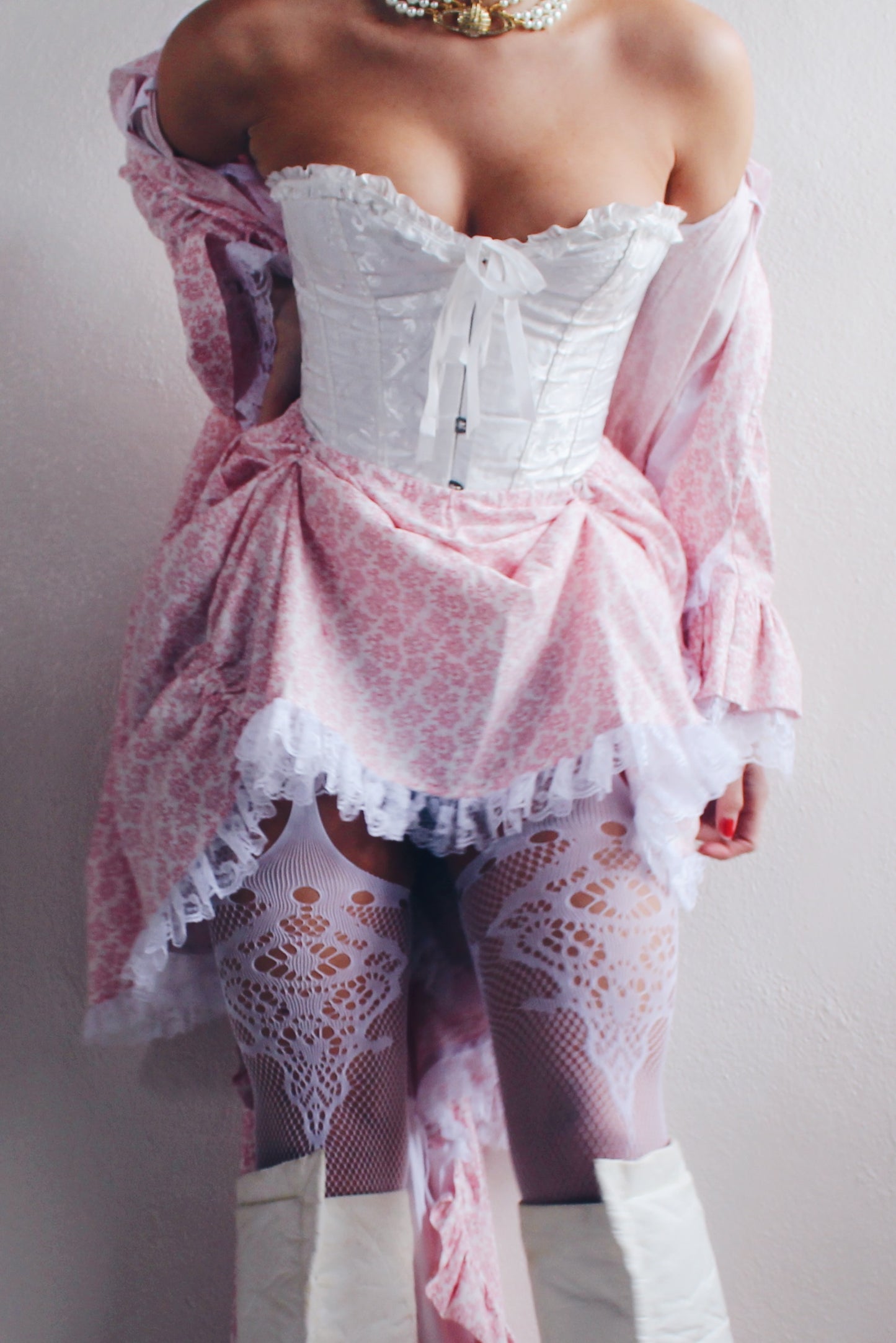 Antoinette Lace: Vintage Duster Jacket & Skirt Set - Coquette Chic, Vivienne Westwood Inspired
