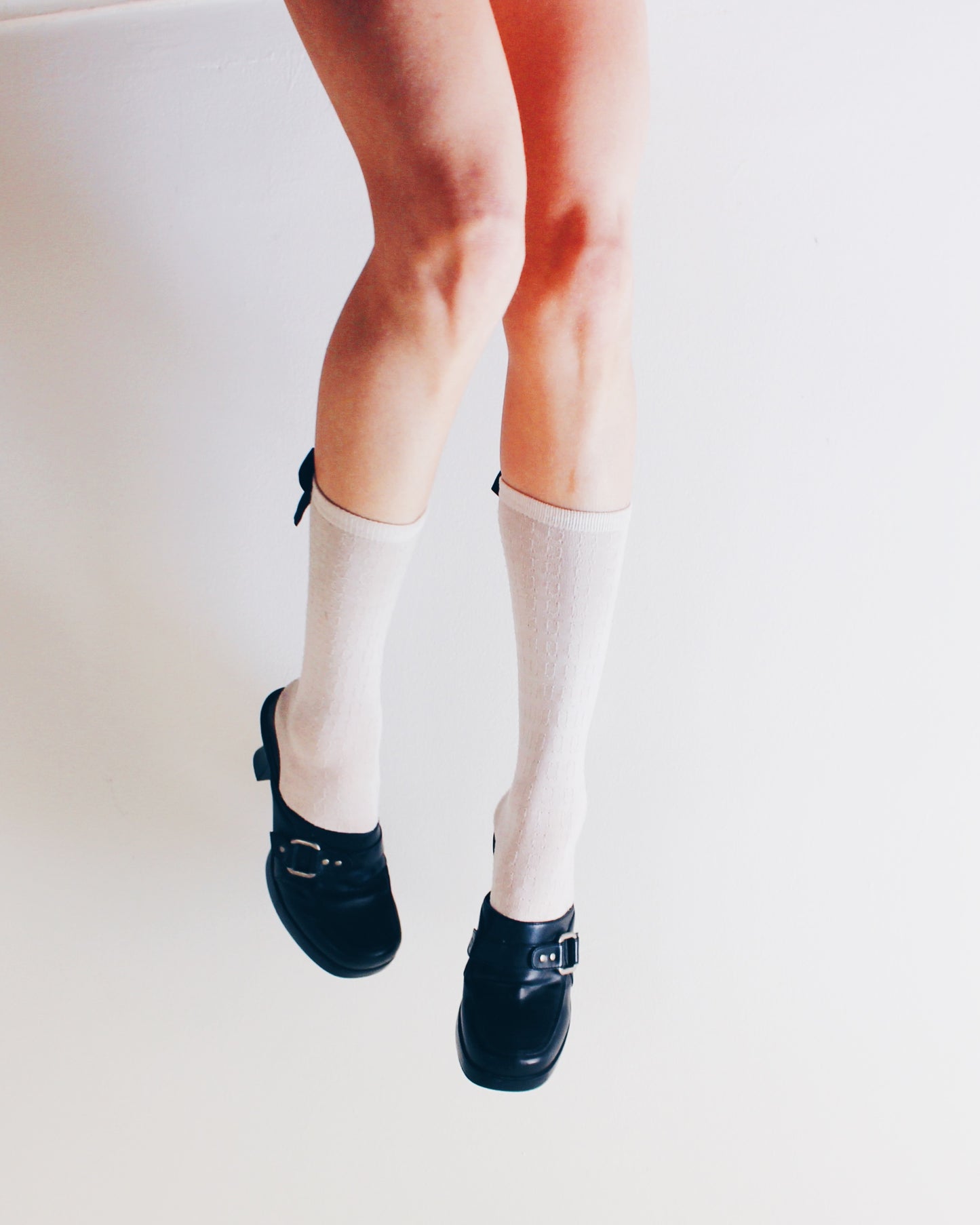 Born Black Leather Chunky Heeled Clogs | 90s Y2K Whimsygoth Buckle Shoes | Academic Goth Platform Style