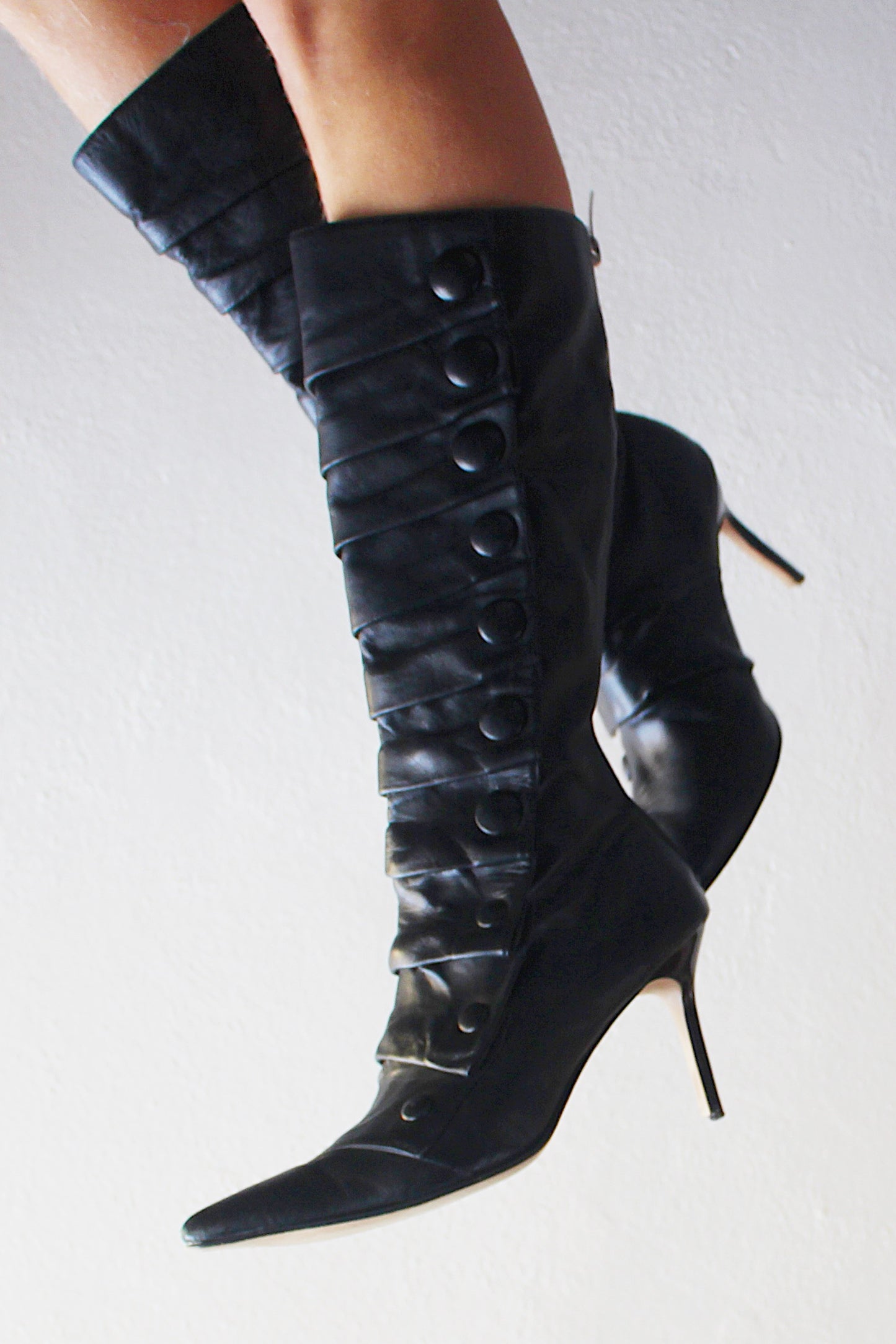 Y2K Kitten Heels: Unleash Your Mysterious Vibe! - Dark Witchy Victorian Style