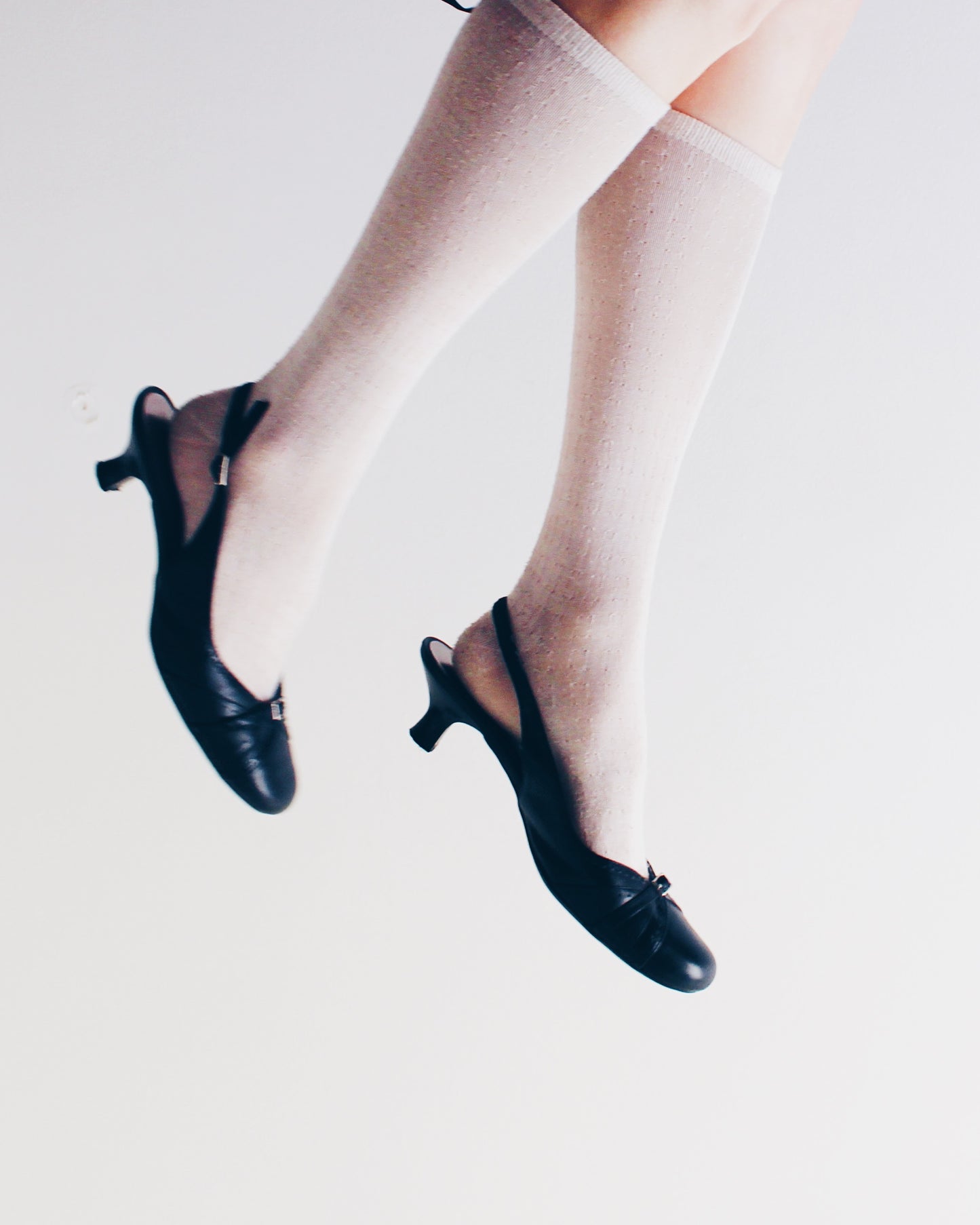 Vintage Y2K Kitten Heels - Buckle Strap Slip on Mossimo Flats