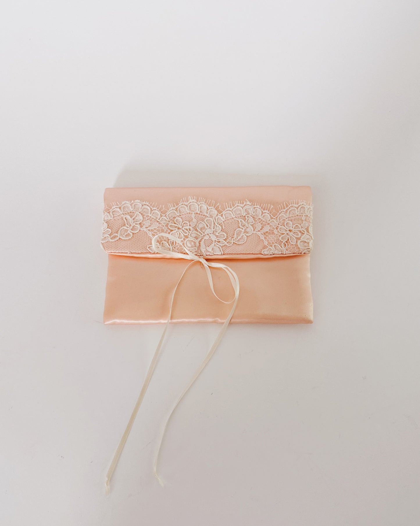 Vintage 1950s Pink Satin Clutch – Coquette Delicate Evening Bag