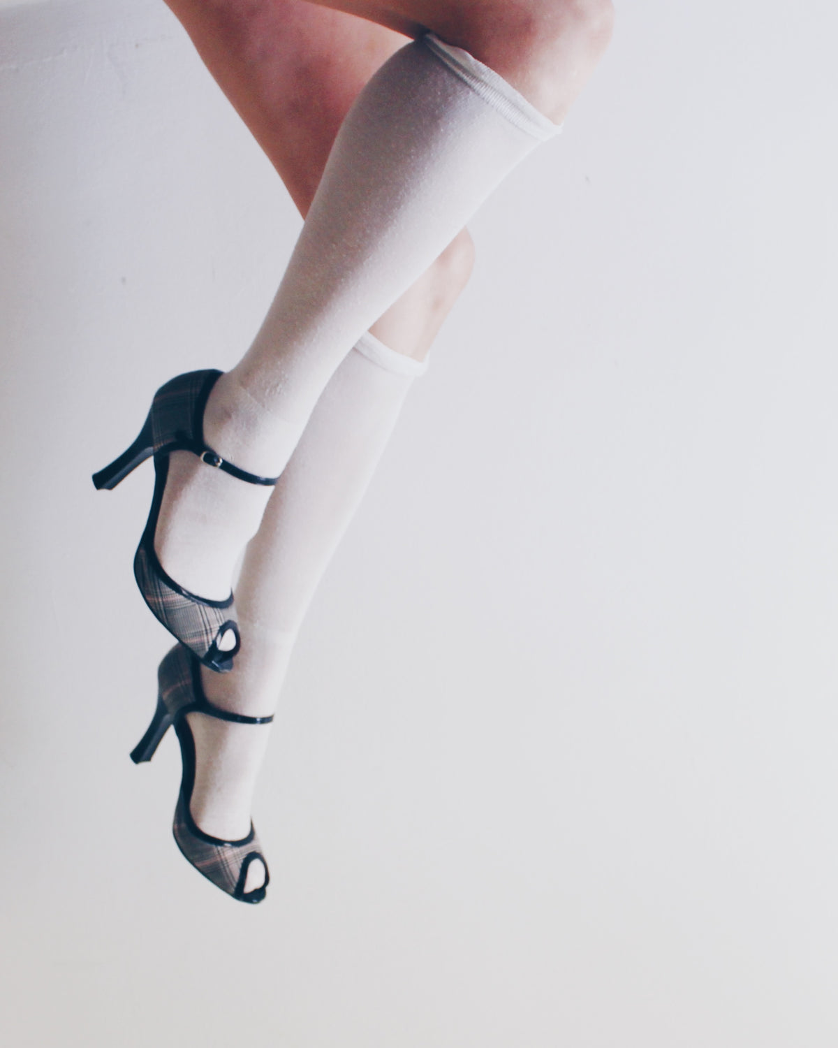 Naturalizer Plaid Peep Toe Stiletto Heels Size 8 | Y2K Emo Goth Coquette Style | Pink Plaid Tartan Pumps 2000s Aesthetic