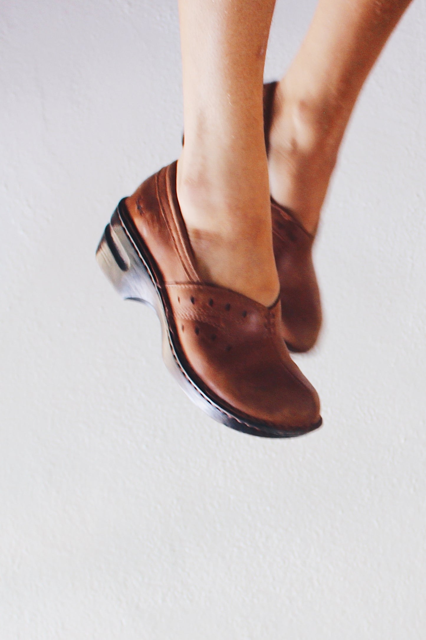 Step Back in Time: Vintage '90s B.O.C. Leather Clogs