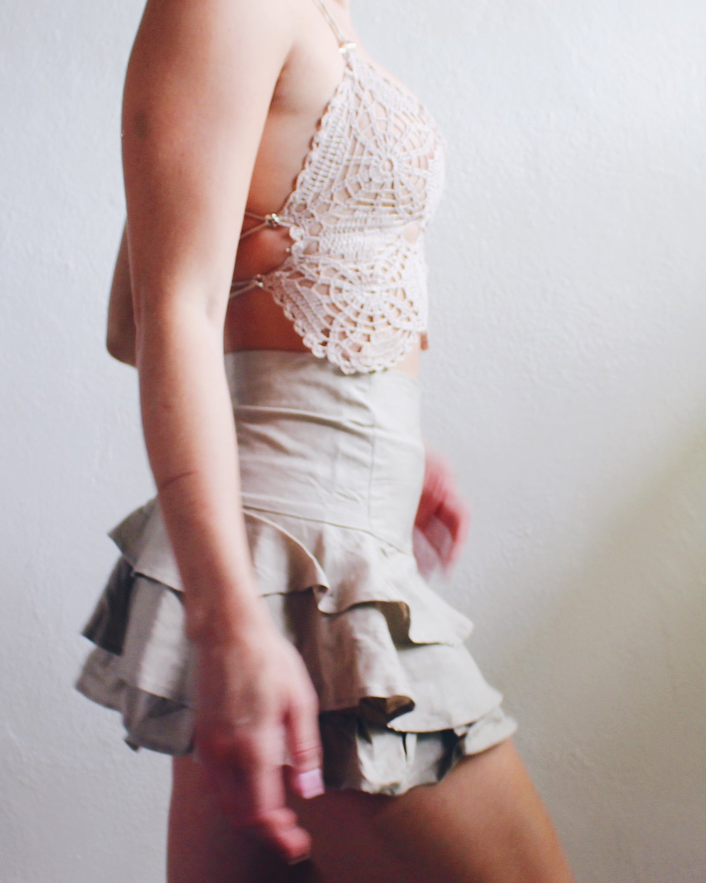 Rustic Couture: Upcycled Crochet Doily Crop Top