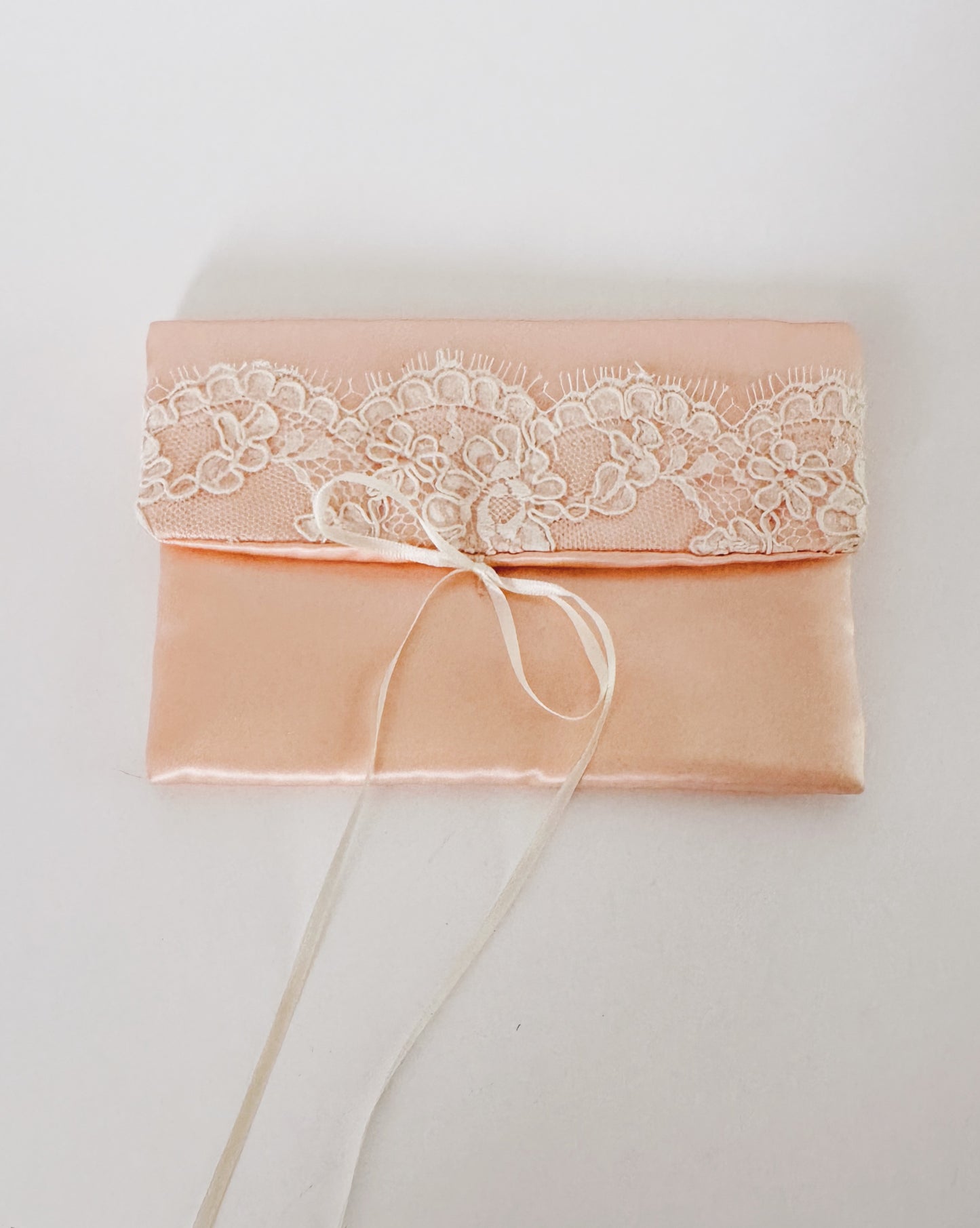 Vintage 1950s Pink Satin Clutch – Coquette Delicate Evening Bag