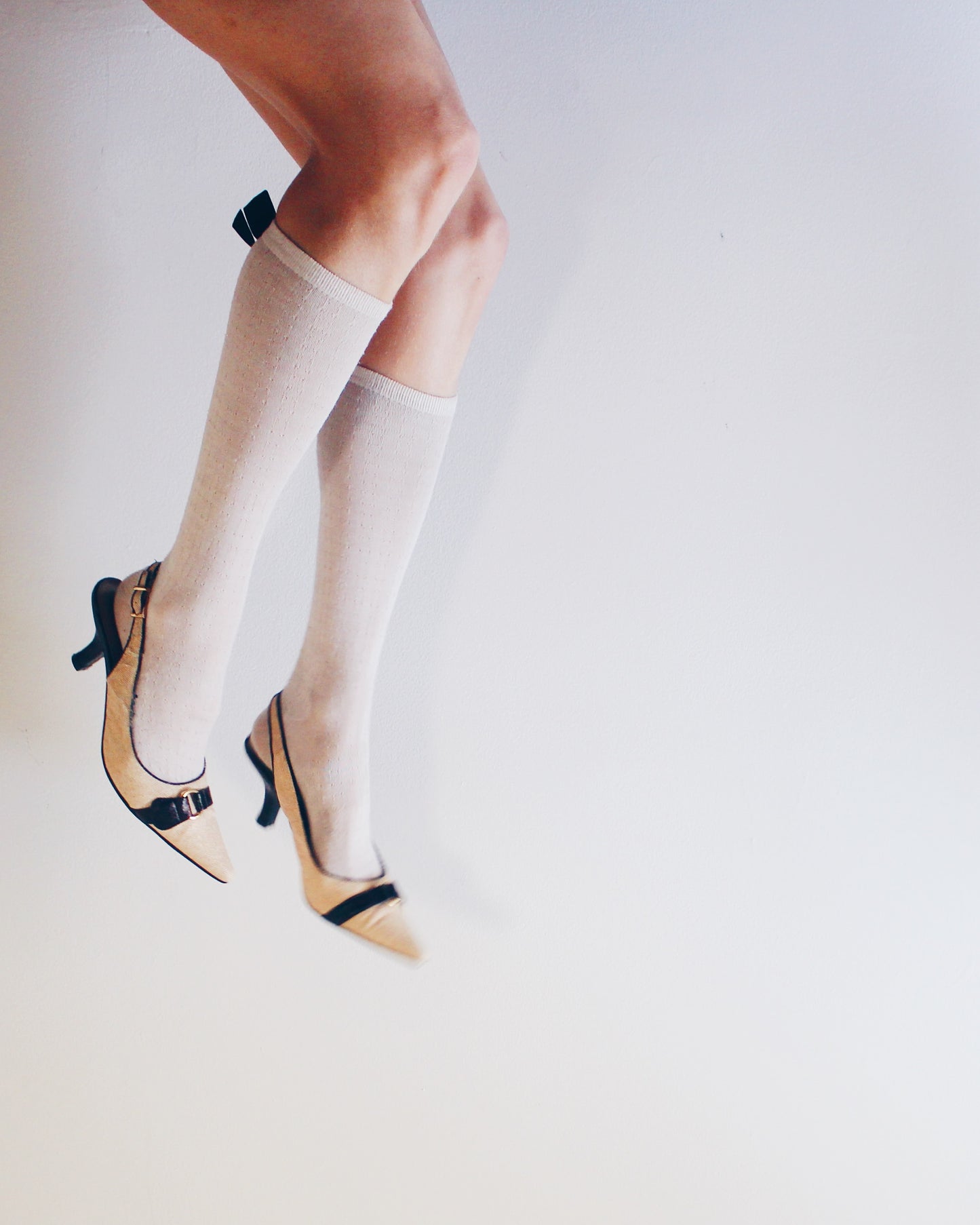 Pointed‑Toe Y2K Kitten Heels with Wrap Ankle Strap – Professional Formal Cream and Chocolate Pumps for Office & Evening