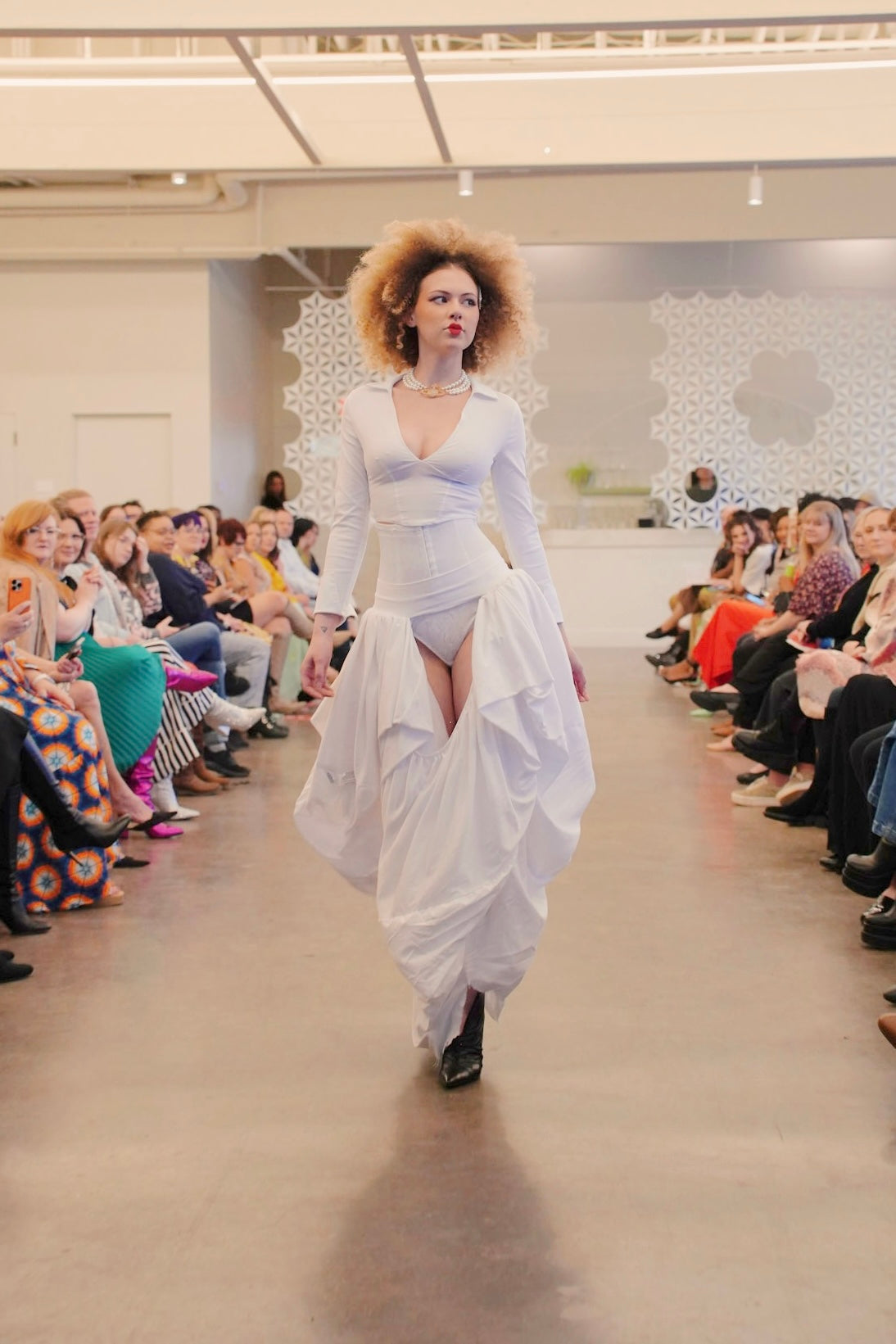 Cheeky Bubble Skirt - Unique Upcycled Couture Layering Accessory - Sustainable Fashion with pleated Hip Pads - Assless Chaps