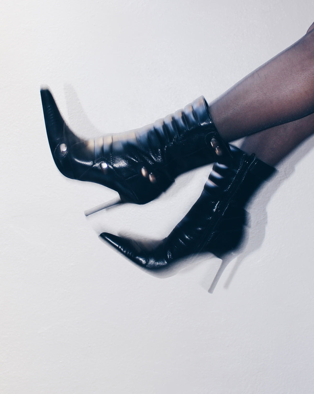 Y2K Pointed Toe Stiletto Boots – Vintage Aldo Black Leather Ankle 