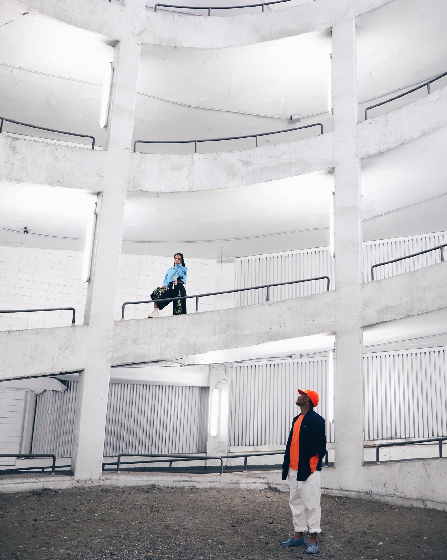 Neon Orange Futuristic Nike Streetwear Long Sleeve