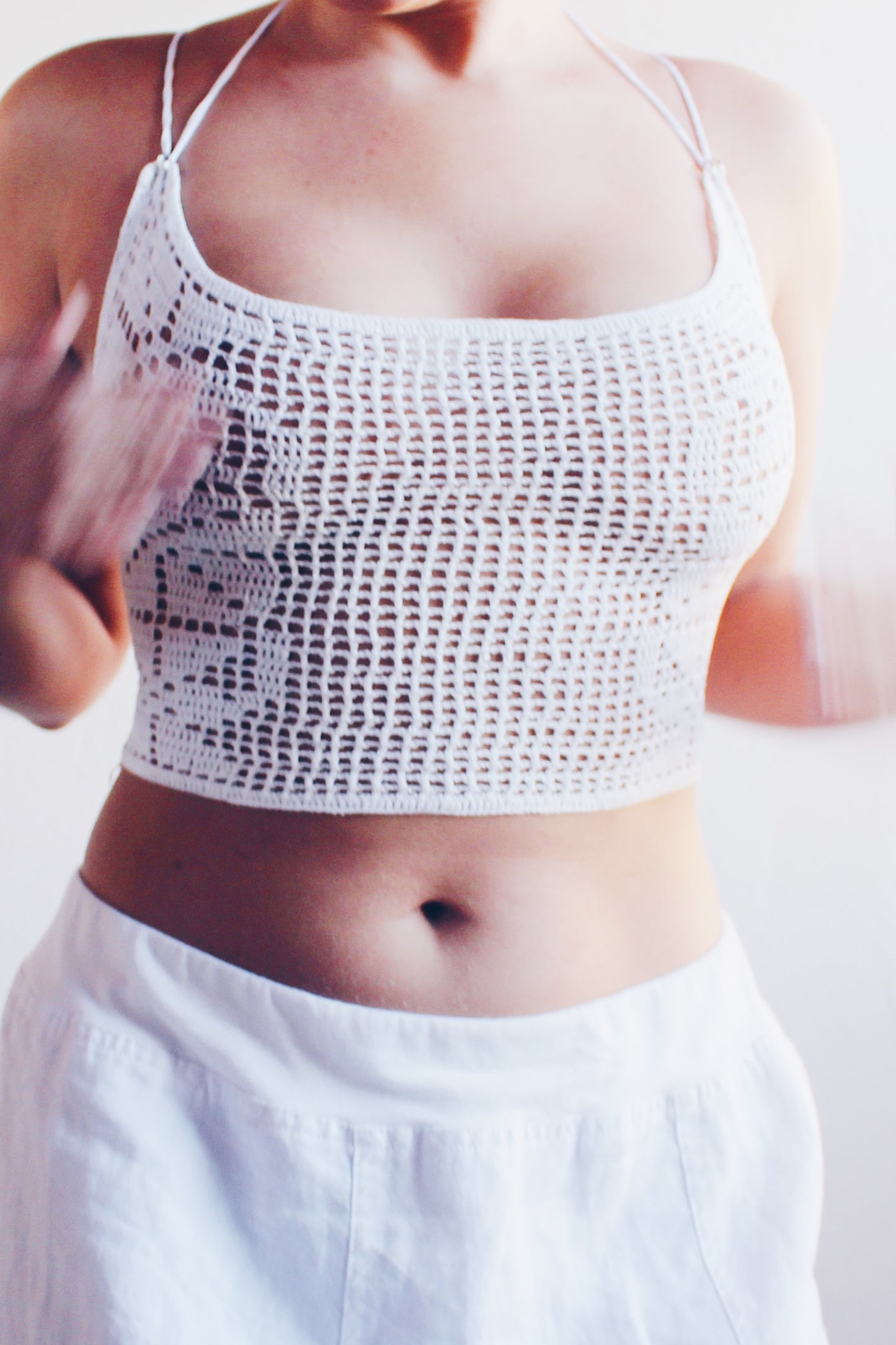 Rustic Couture: Upcycled Doily Crop Top