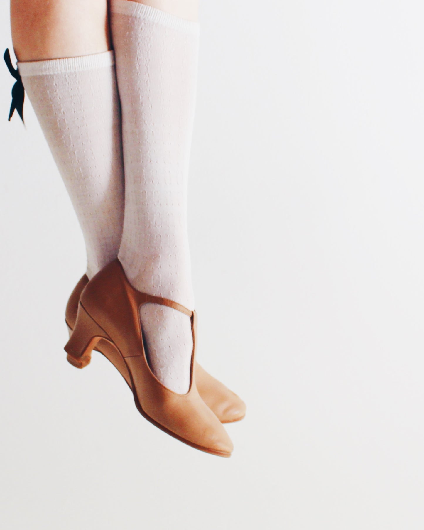 Vintage Bloch Tan Leather Heels – 1920s Inspired Flapper Style Shoes