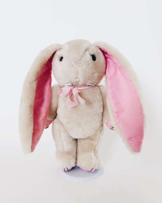 Antique Stuffed Rabbit Toy | Long Ears, Movable Limbs | Coquette Style Unconventional Accessory & Collectible
