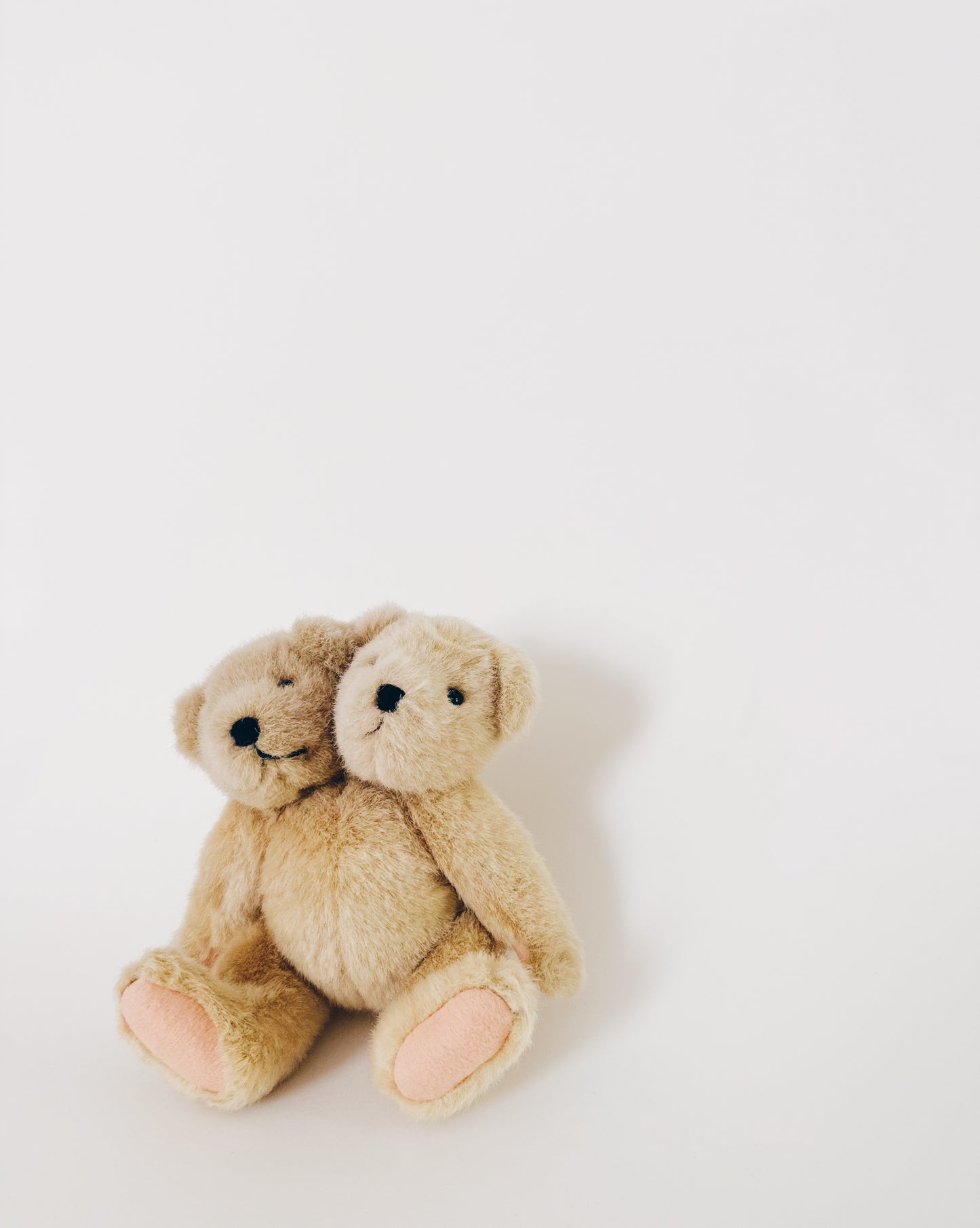 Two-Headed Upcycled Vintage Teddy Bear – Haunted Coquette Plush, Ethereal Marute Toy Art, Spooky Collectible