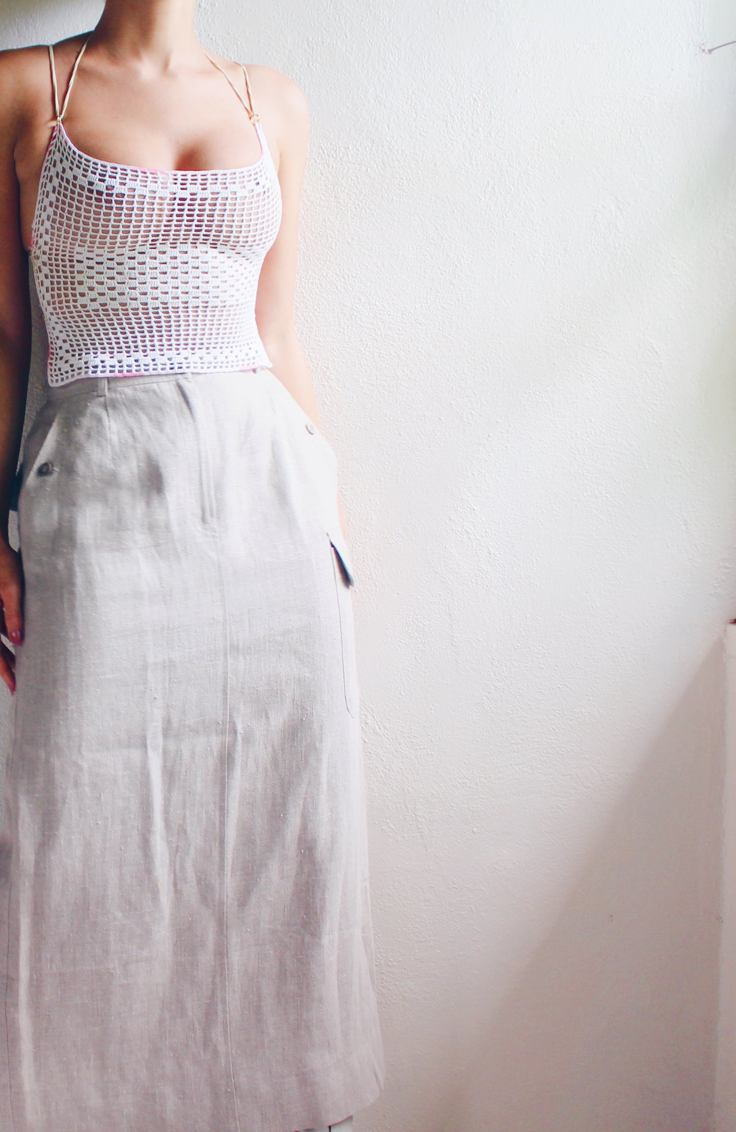 Rustic Couture: Upcycled Doily Crop Top