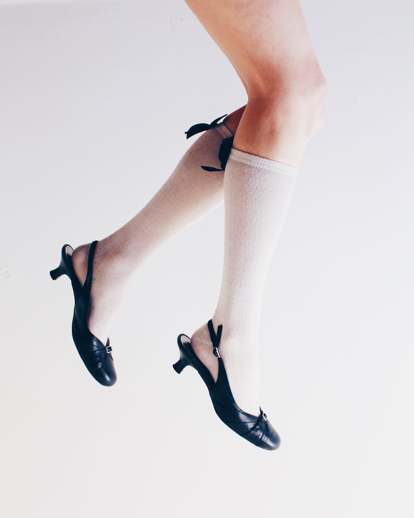 Vintage Y2K Kitten Heels - Buckle Strap Slip on Mossimo Flats