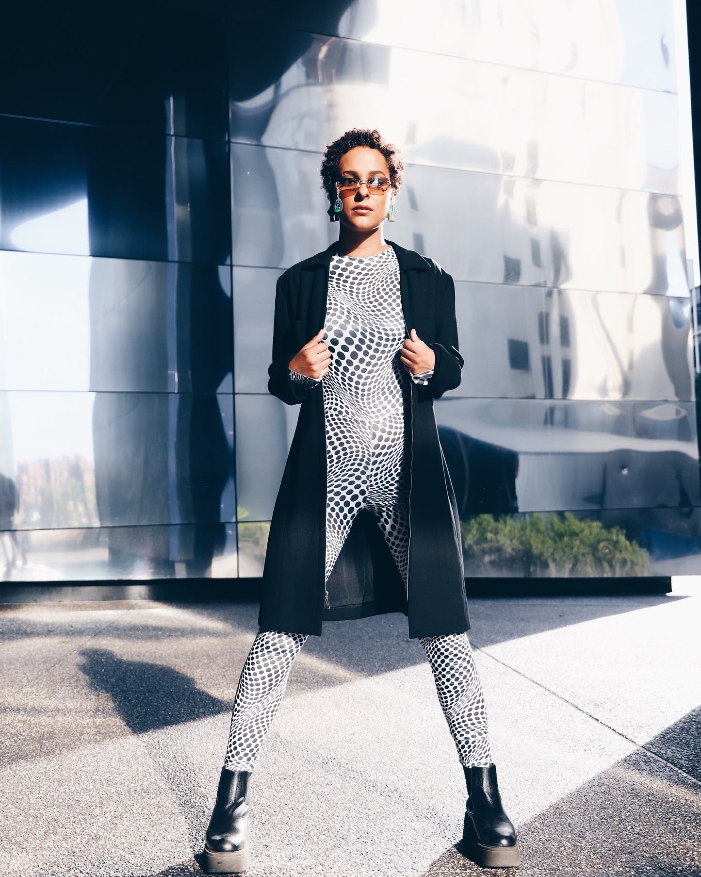 Y2K Matrix Cyberpunk Sunglasses - Vintage Rimless Shades with Teardrop Circuit Board Charm