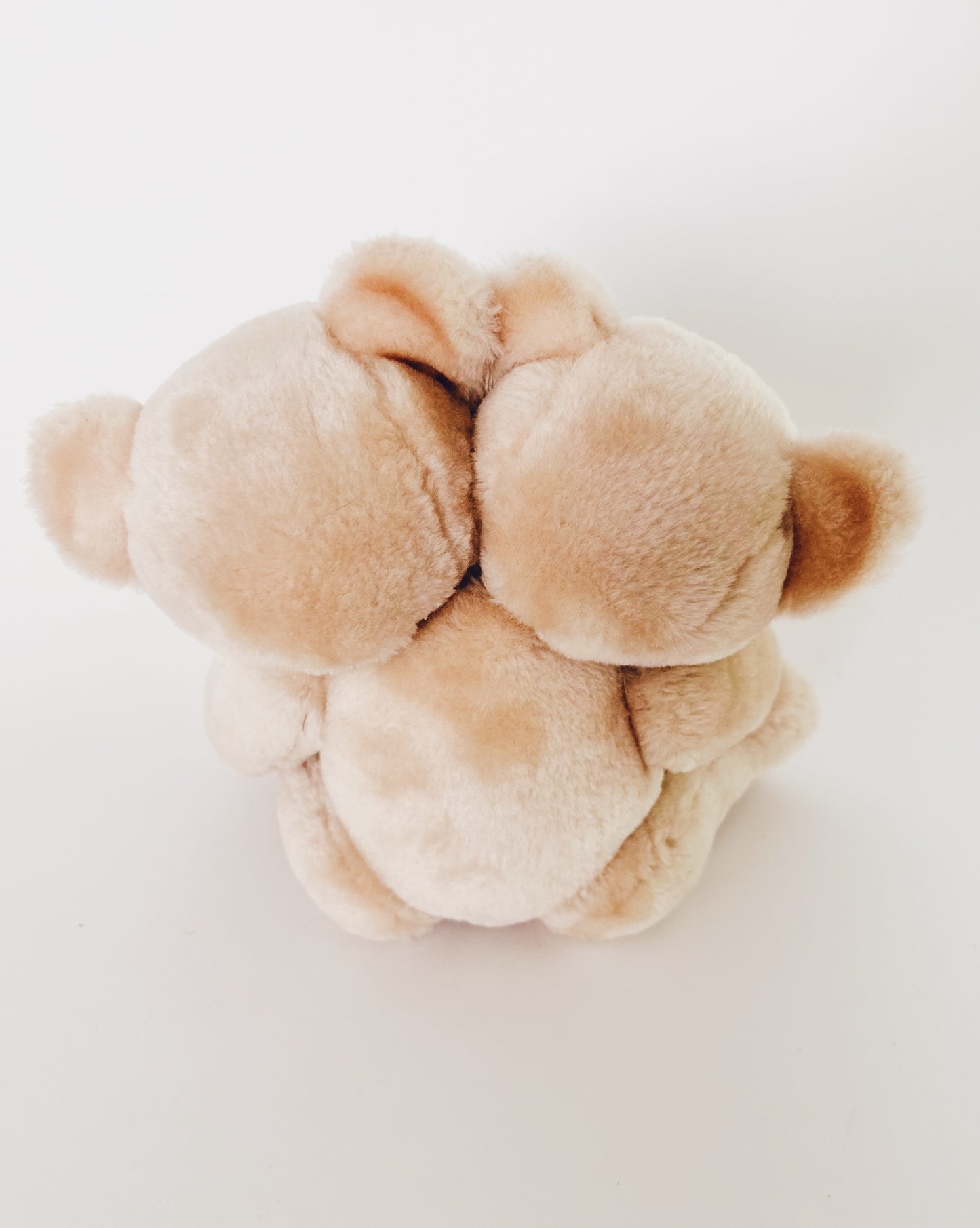 Two-Headed Upcycled Antique Teddy Bear – Haunted Coquette Plush, Ethereal Marute Toy Art, Spooky Collectible