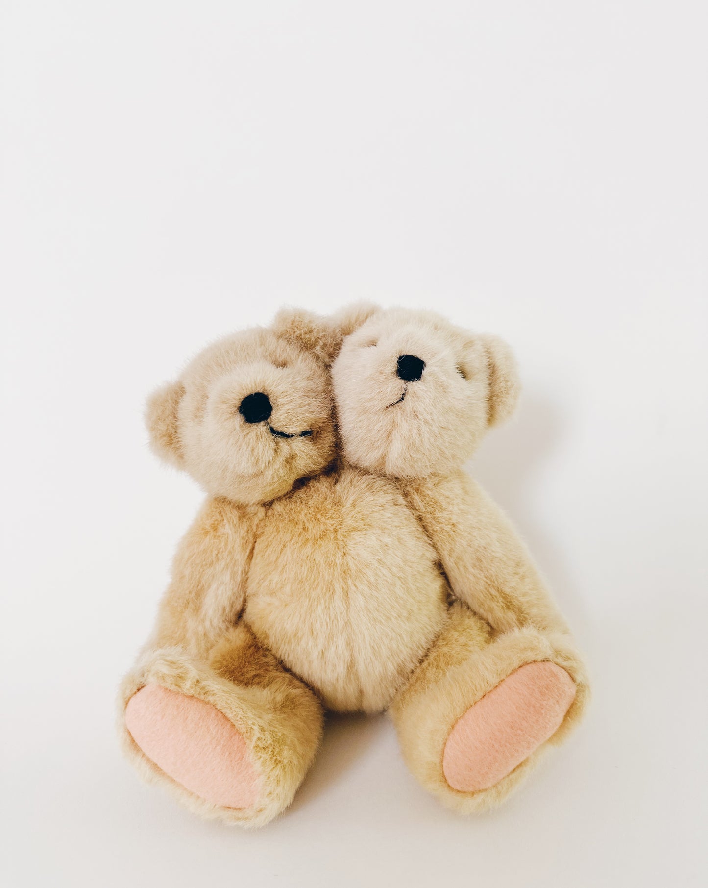 Two-Headed Upcycled Vintage Teddy Bear – Haunted Coquette Plush, Ethereal Marute Toy Art, Spooky Collectible