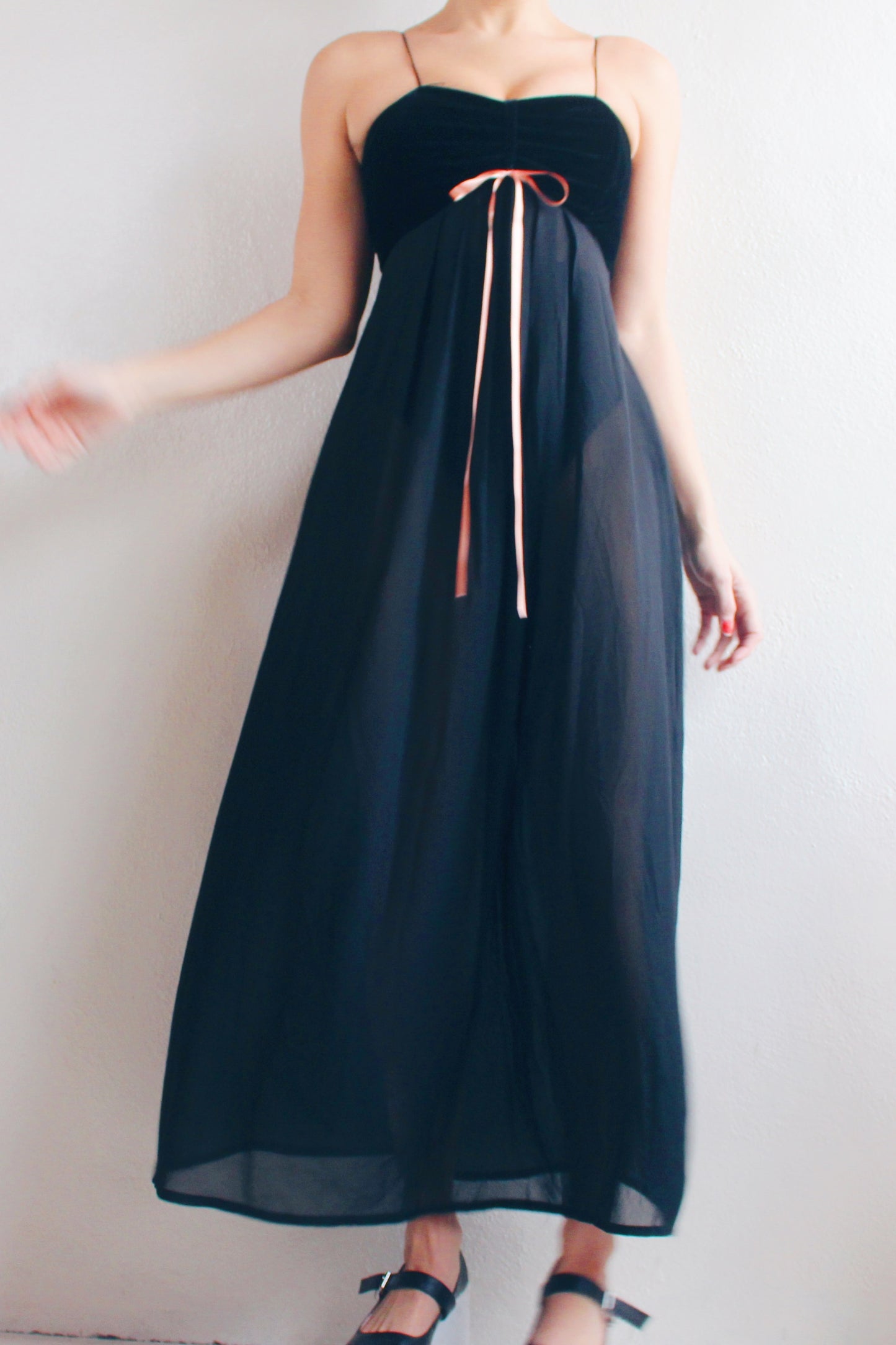 Coquette Formal: Vintage Sheer Formal Dress with Velvet Sweetheart Bus Dusted Archive Coquette Formal: Vintage Sheer Formal Dress with Velvet Sweetheart Bus Dusted Archive