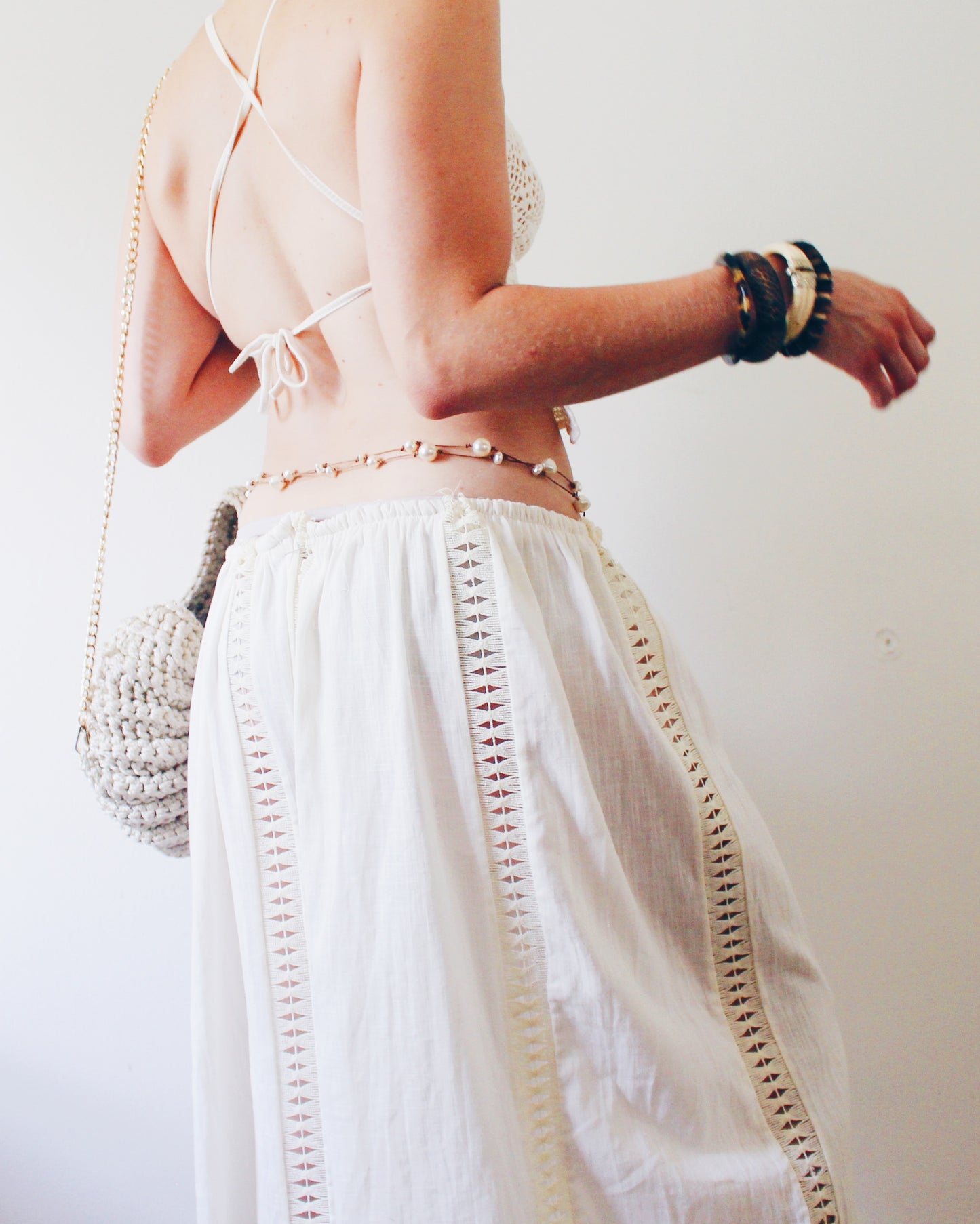 Crochet Couture: Upcycled Doily Crop Top - Reworked vintage - Coachella outfit (Copy)