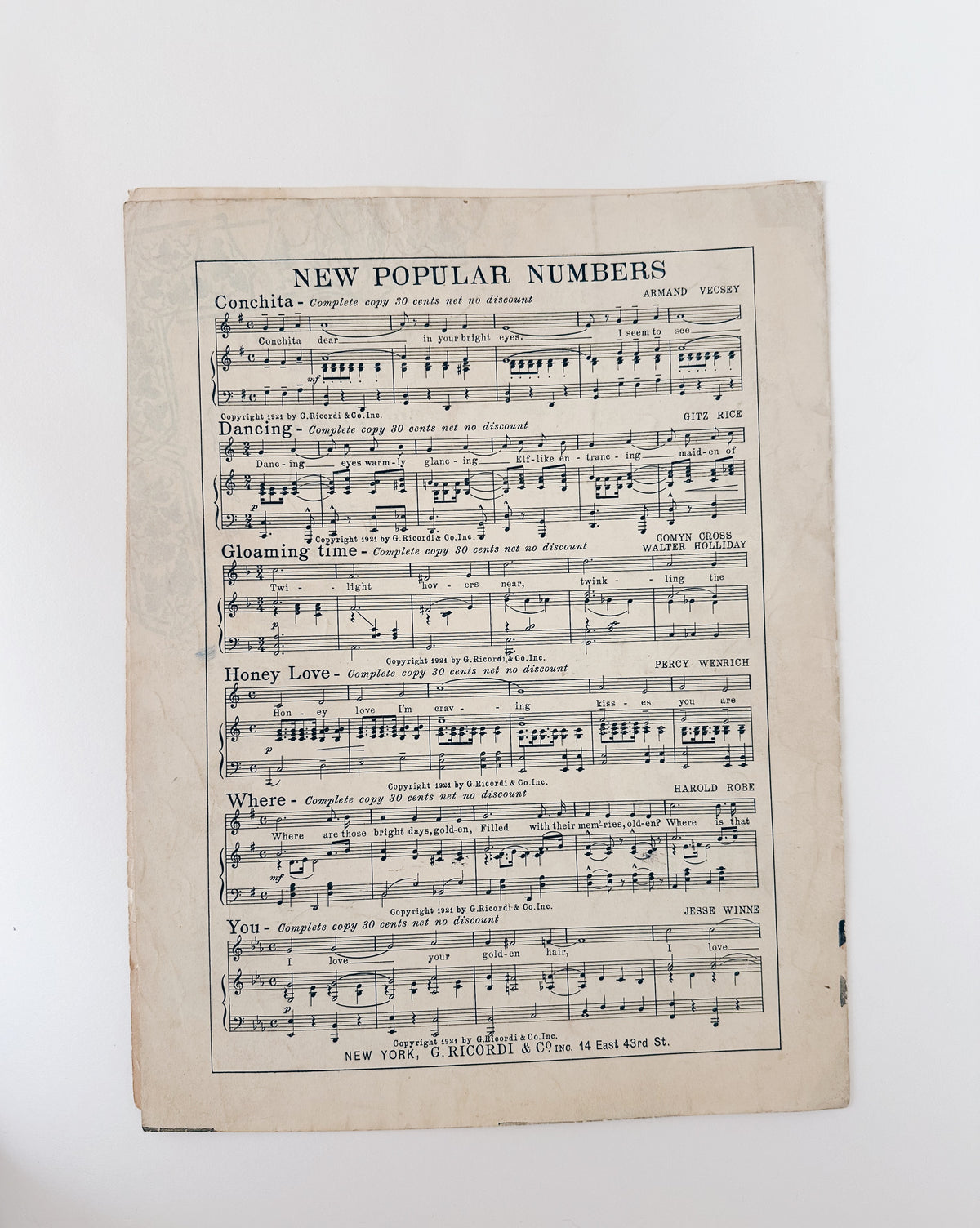 Antique sheet music: the Cho Cho San by G Puccini featuring a screen print illustration of a geisha.Antique Sheet Music Cho Cho San by Puccini, Madama Butterfly Opera, Geisha Screen Print Illustration, Vintage Ephemera Wall Art