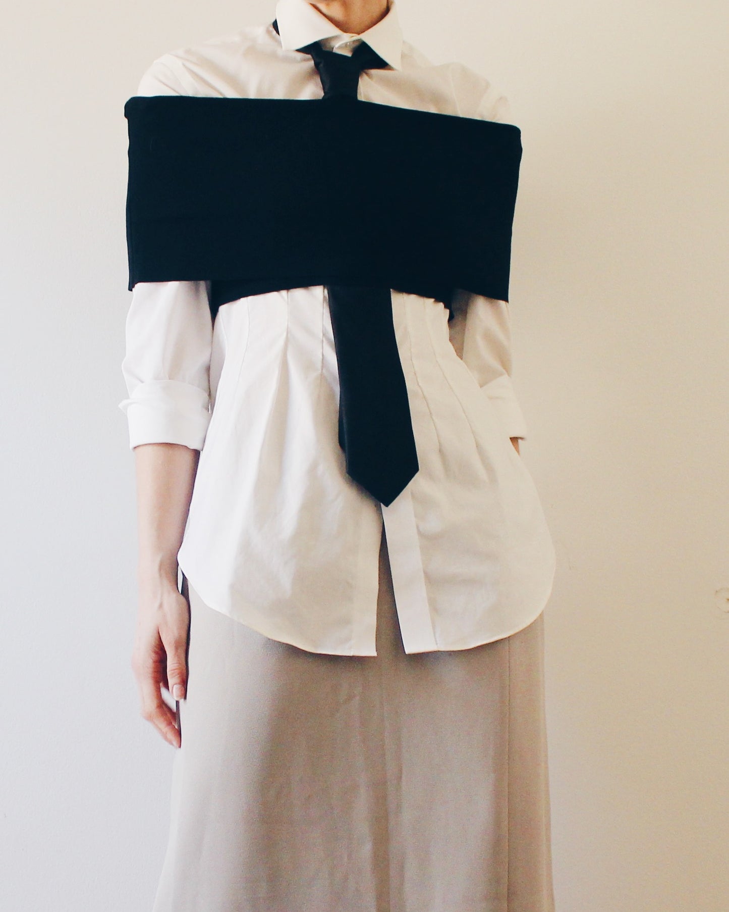 Black Off Shoulder Crop Top | Y2K Minimalist Elastic Layering Top | Office Siren Chic Cold Shoulder Blouse | Stretch Fitted 2000s Going Out Top