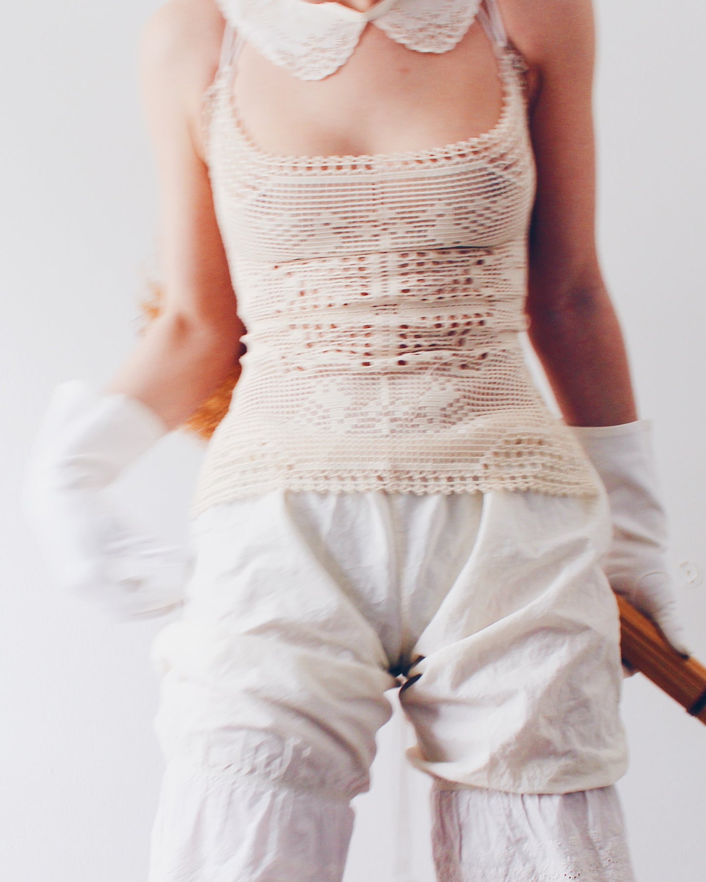 Crochet Couture: Upcycled Doily Crop Top - Reworked vintage - Coachella outfit