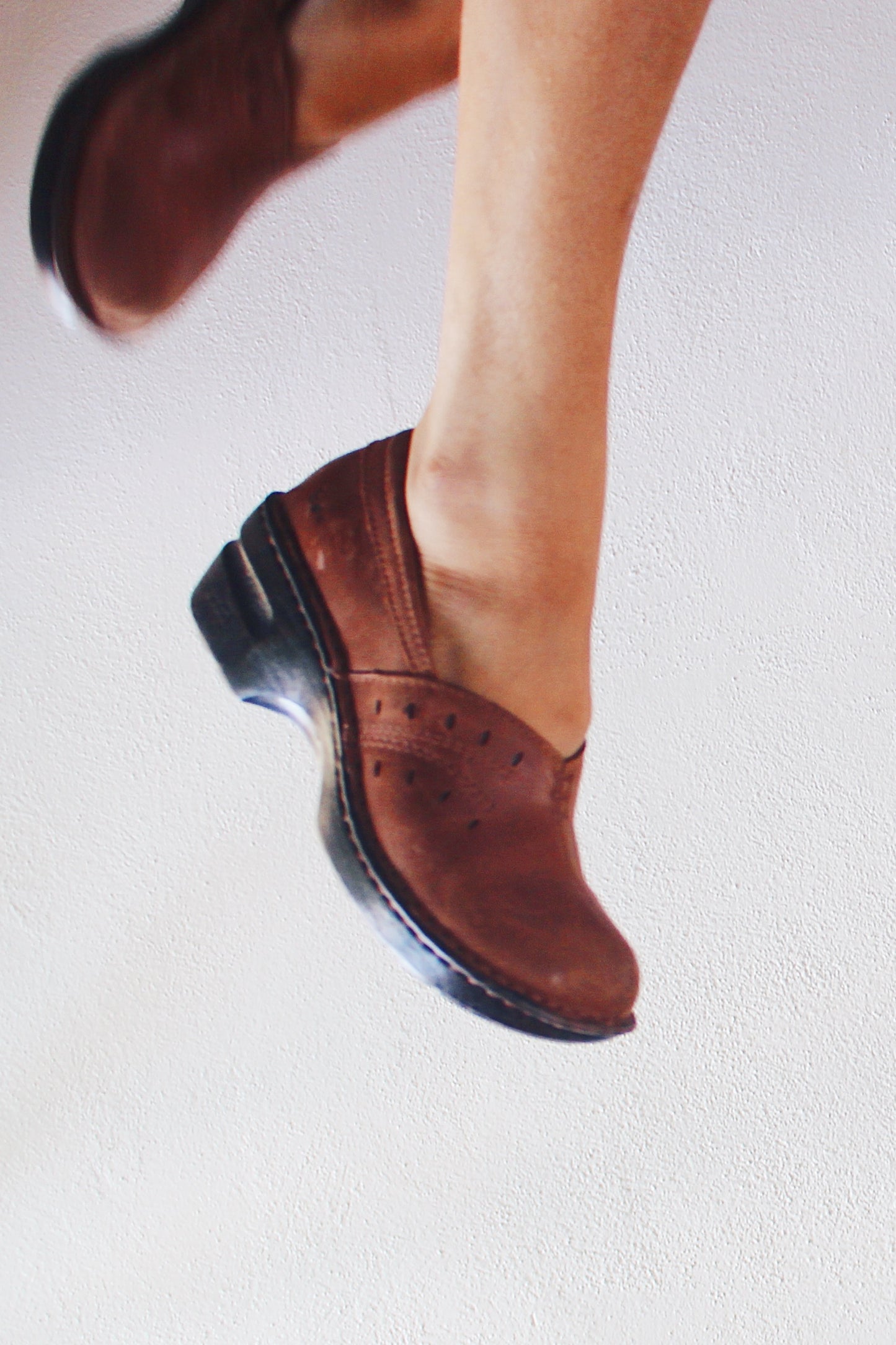 Step Back in Time: Vintage '90s B.O.C. Leather Clogs