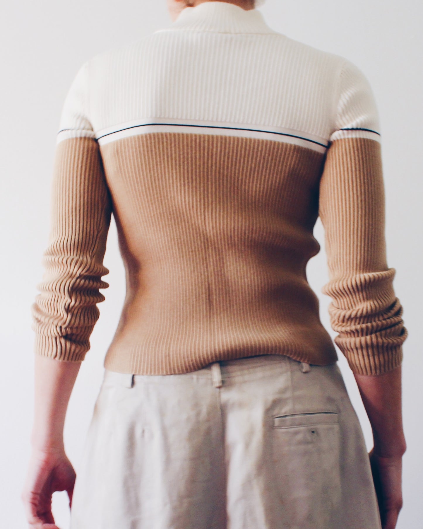 Vintage Y2K Polo Jeans Co Ralph Lauren Quarter‑Zip Sweater — Minimalist Chic Knit Rare Find