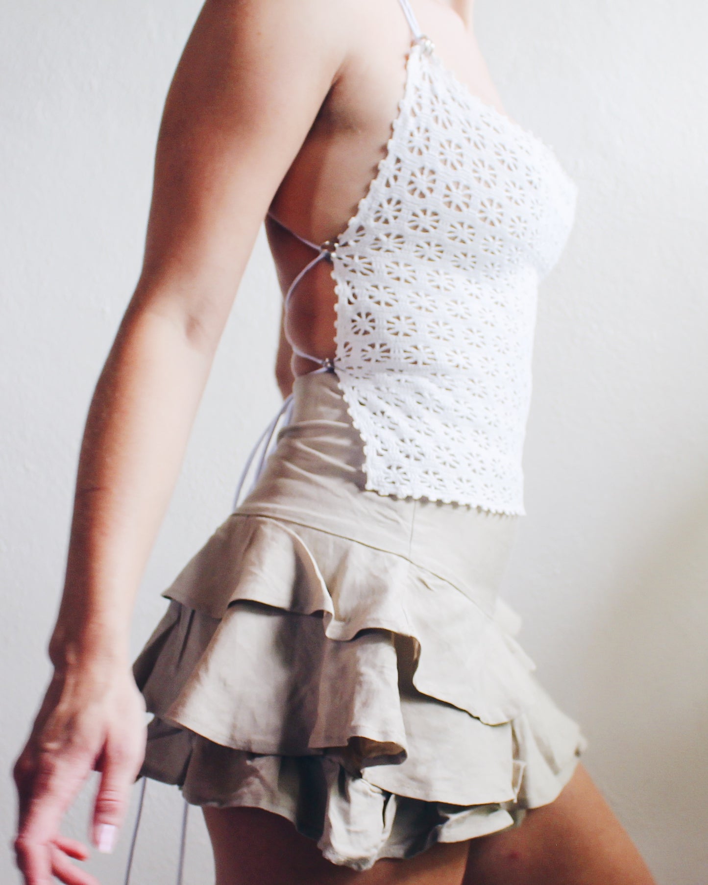 Crochet Couture: Upcycled Doily Crop Top - Reworked Repurposed vintage