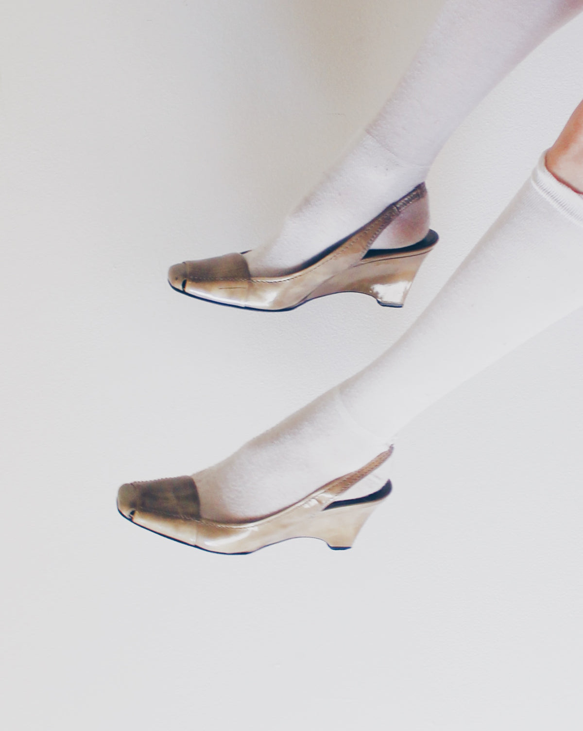 Enzo Angiolini Olive Leather Slingback Heels Size 7 | Vintage 90s Minimalist Workwear Wedge | Frasier Aesthetic Quiet Luxury Pumps