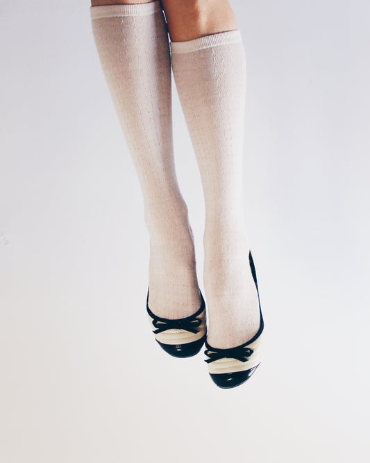 White and black bow adornment Y2K flats — Cute Bow Detail • Scholarly Coquette Ballet Shoes